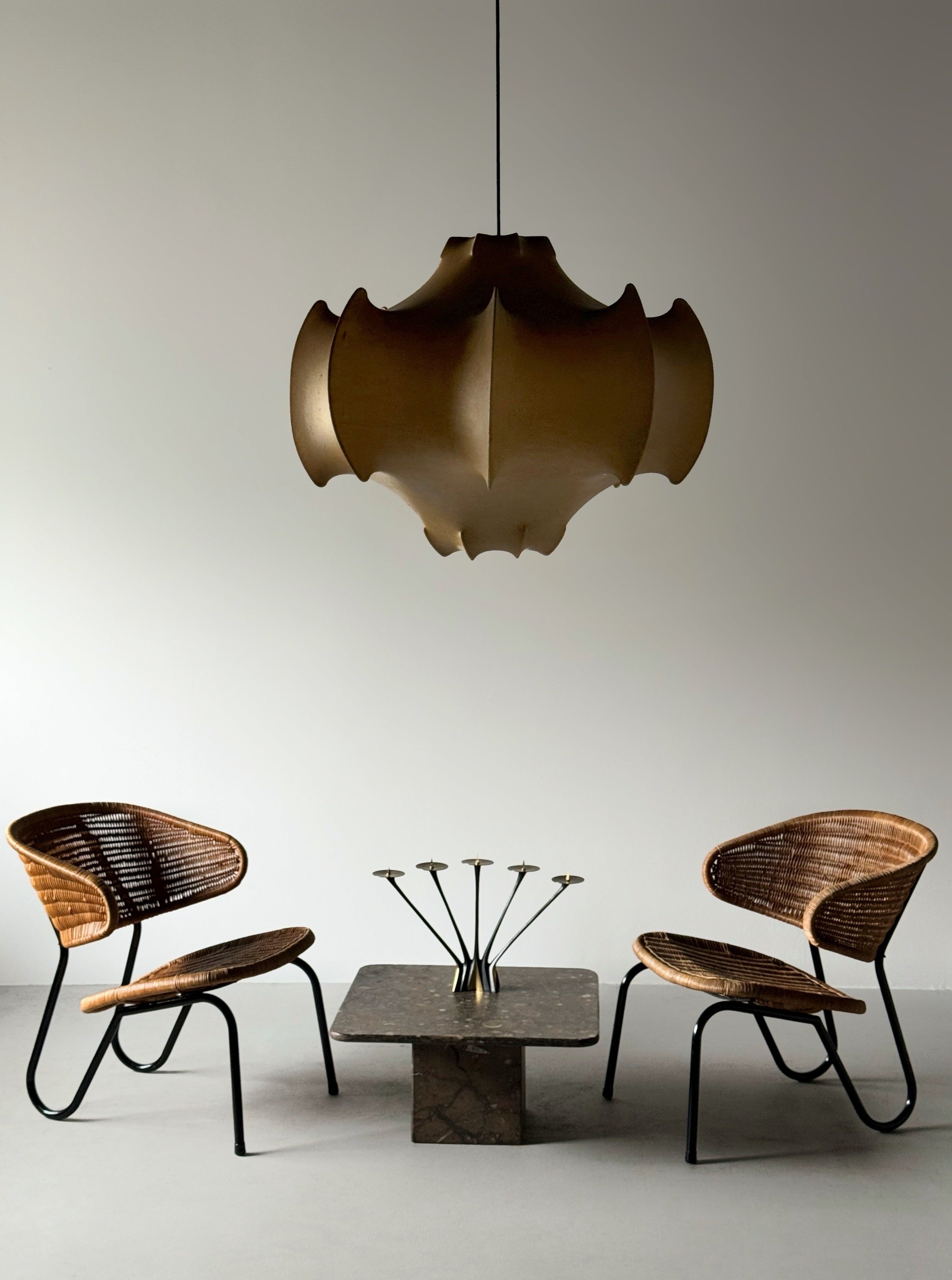 Set of 2 Easy Chair in Rattan by Dirk Van Slighted