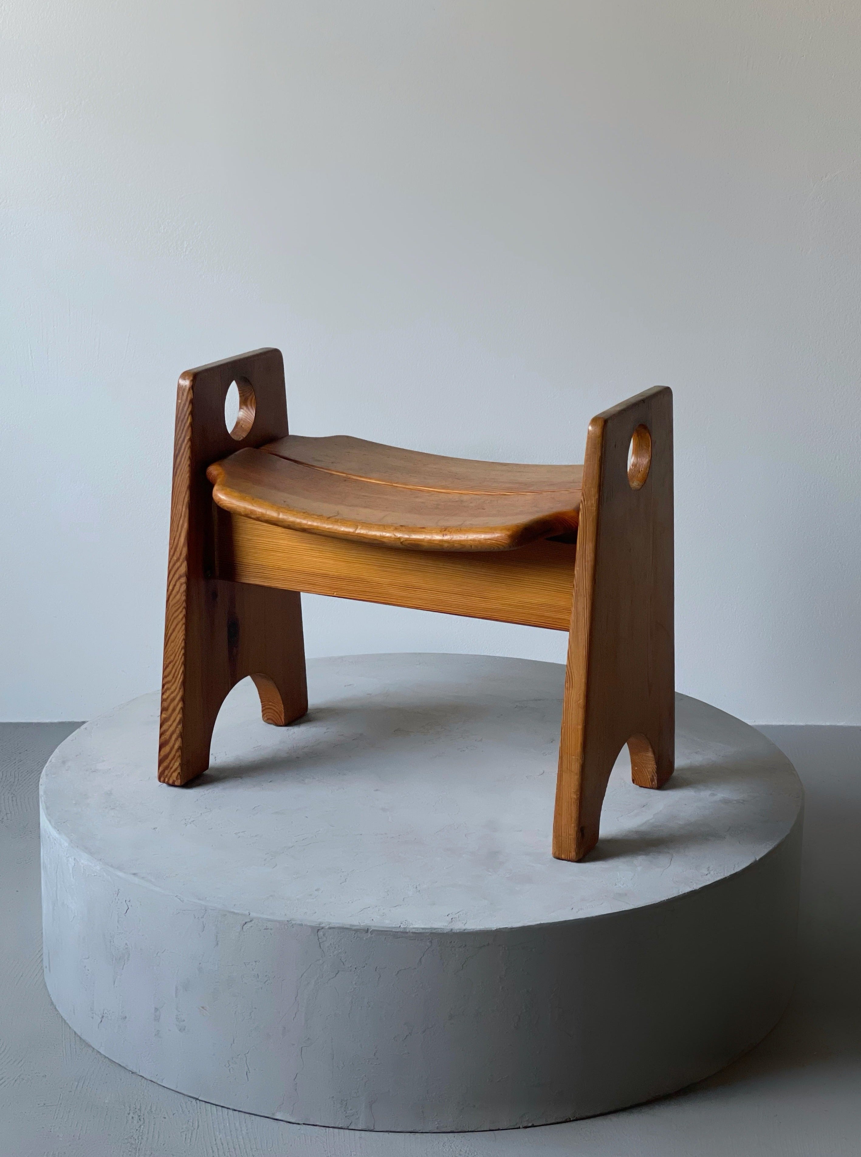 GILBERT MARKLUND WOODEN STOOL IN PINE