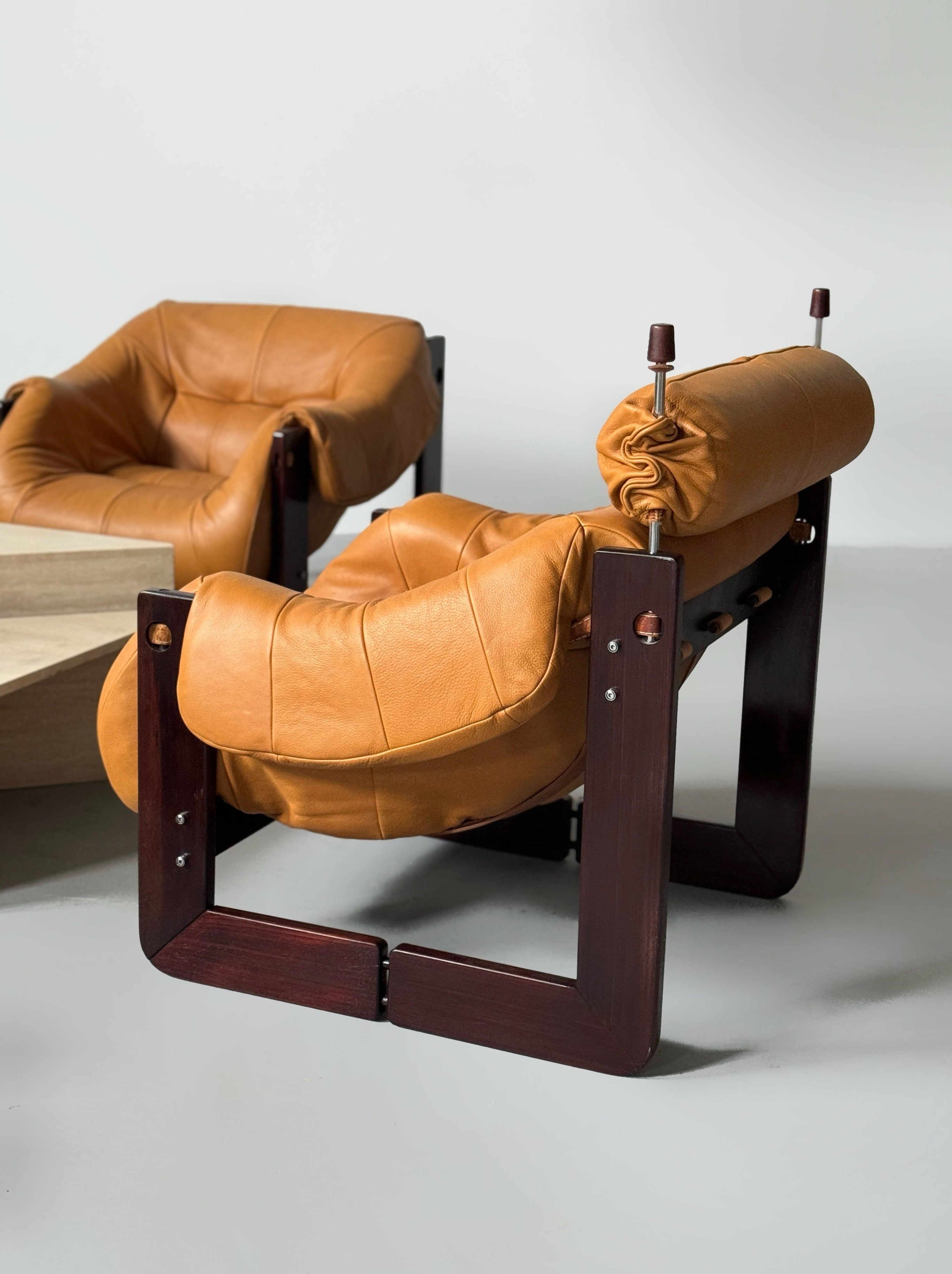 Set of Model MP-97 Sofa, Easy chair x 2 and Ottoman by Percival Lafer