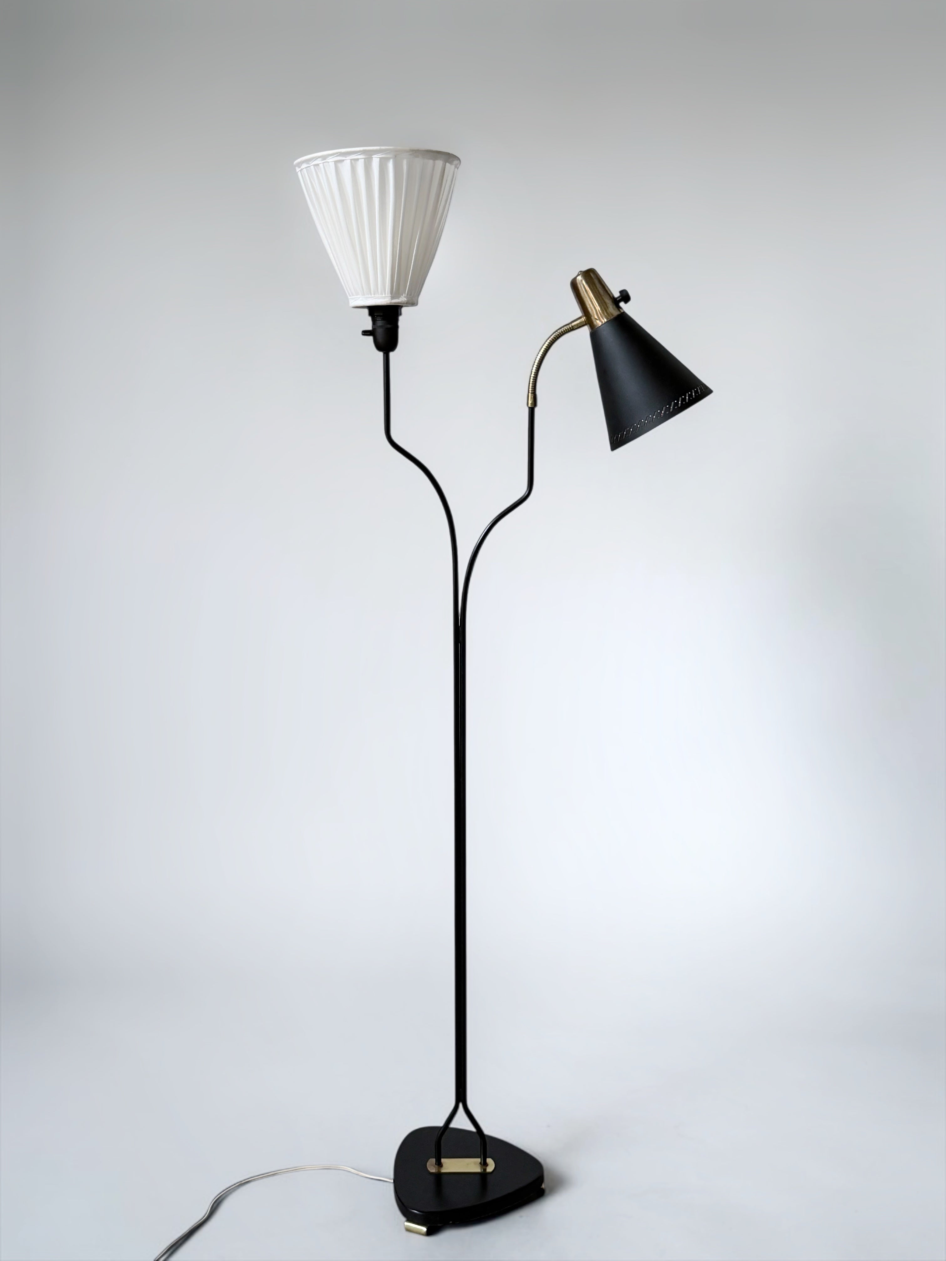 Floor Lamp by Hans Bergström for Ateljé Lyktan, Sweden 1950s