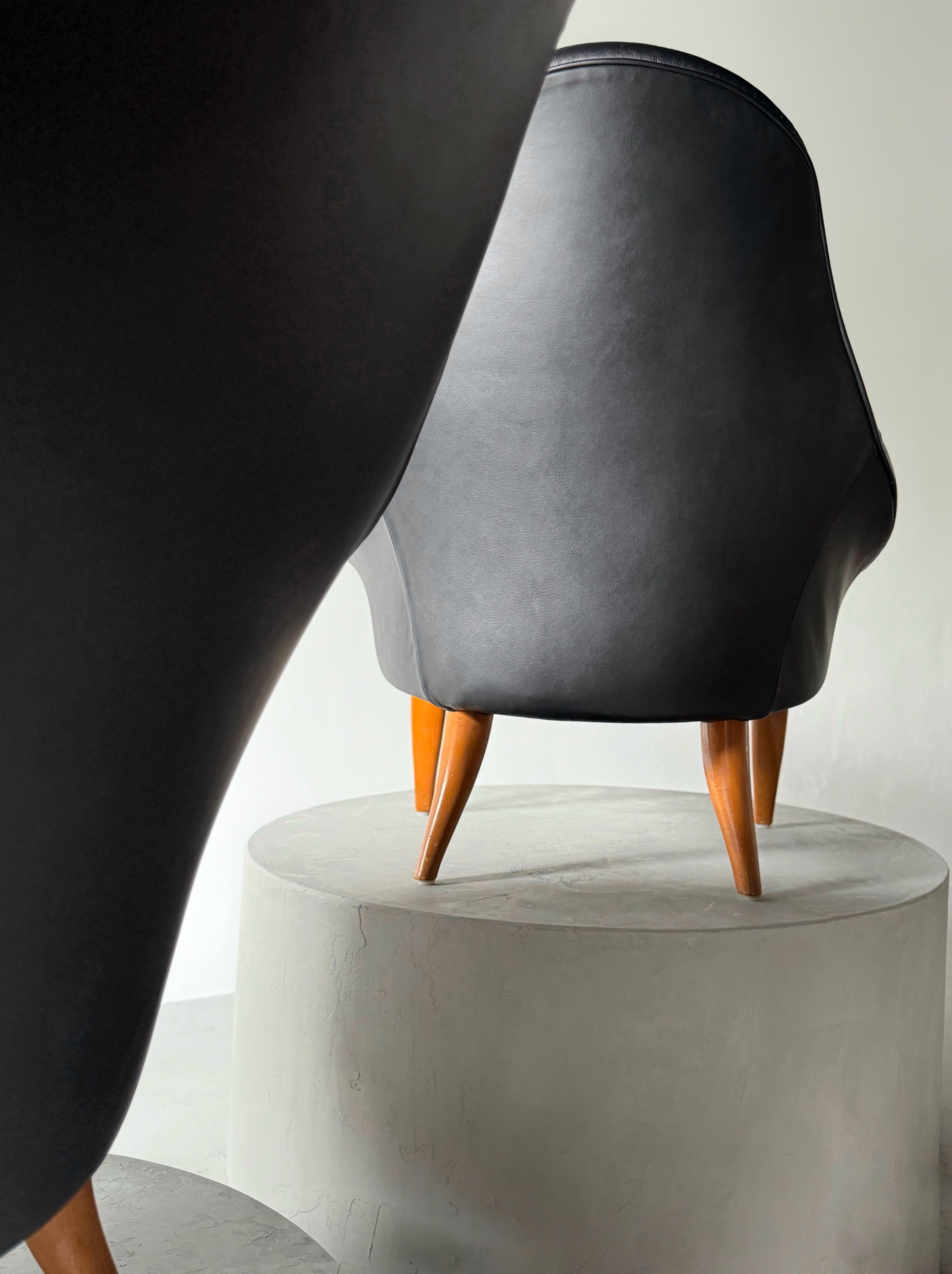 Pair of Little Adam and Little Eva armchairs by Kerstin Hörlin-Holmquist for Nordiska Kompaniet