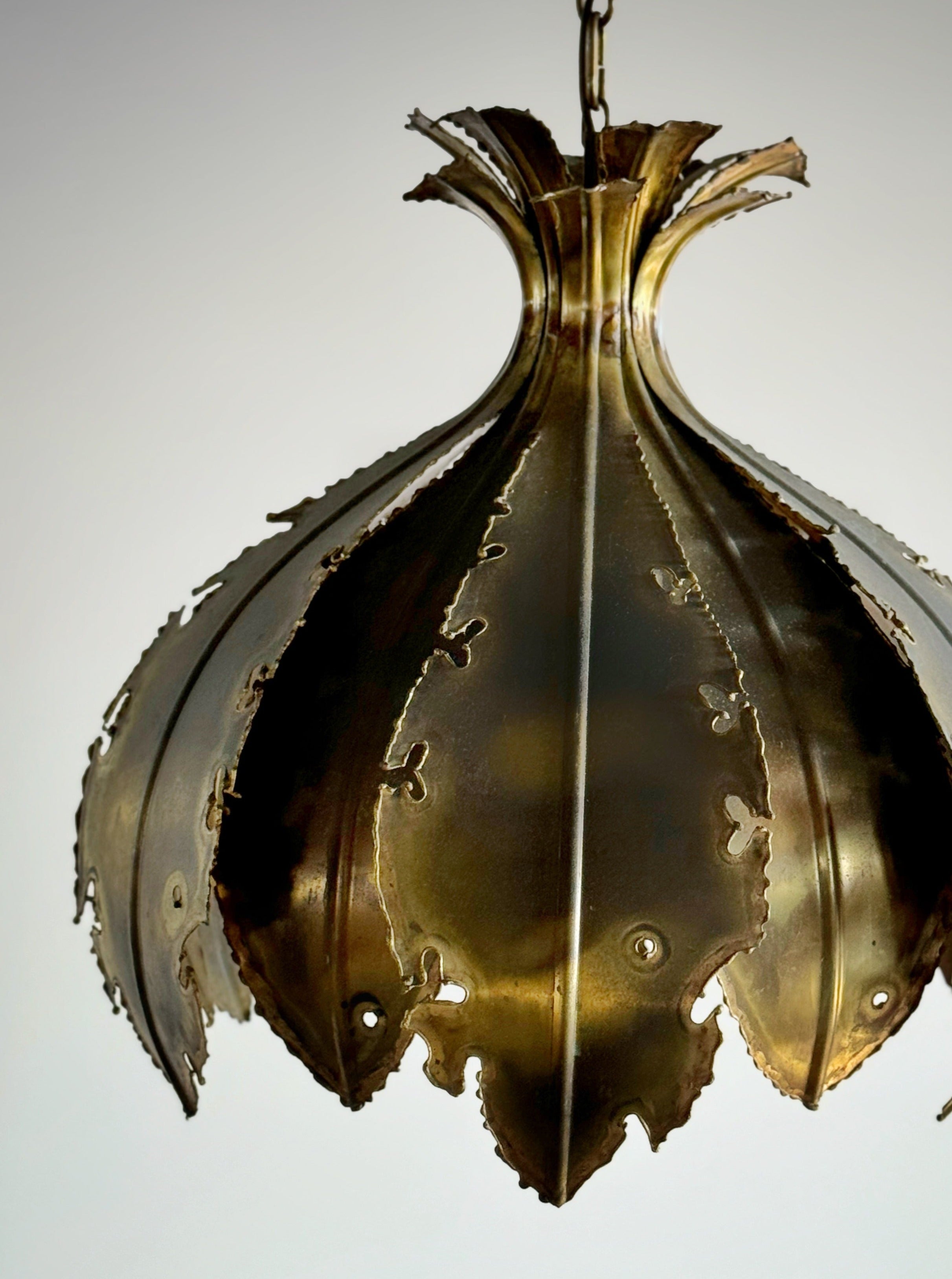 Brutalist Model 6395 Pendant Lamp by Svend Aage Holm Sørensen