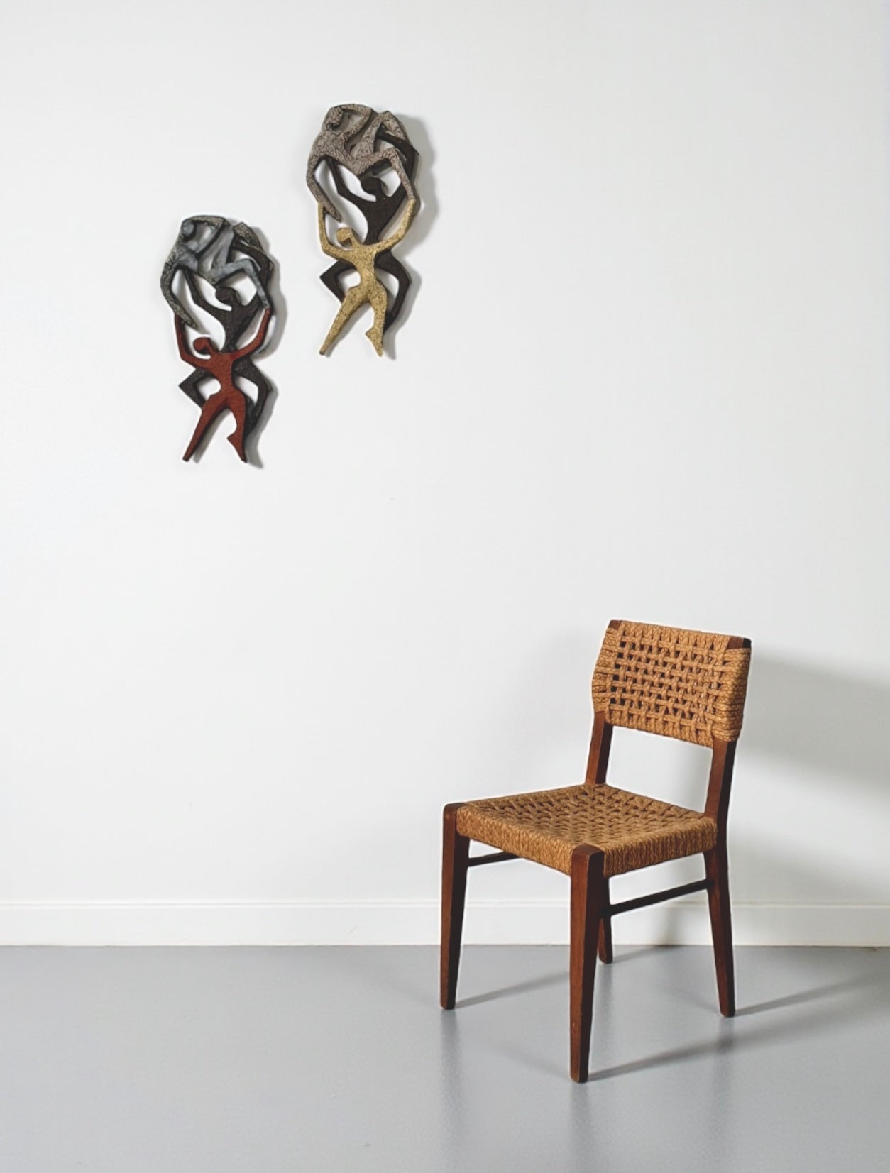Pair of Wall sculptures by Joop Puntman for AMHA, 1960s