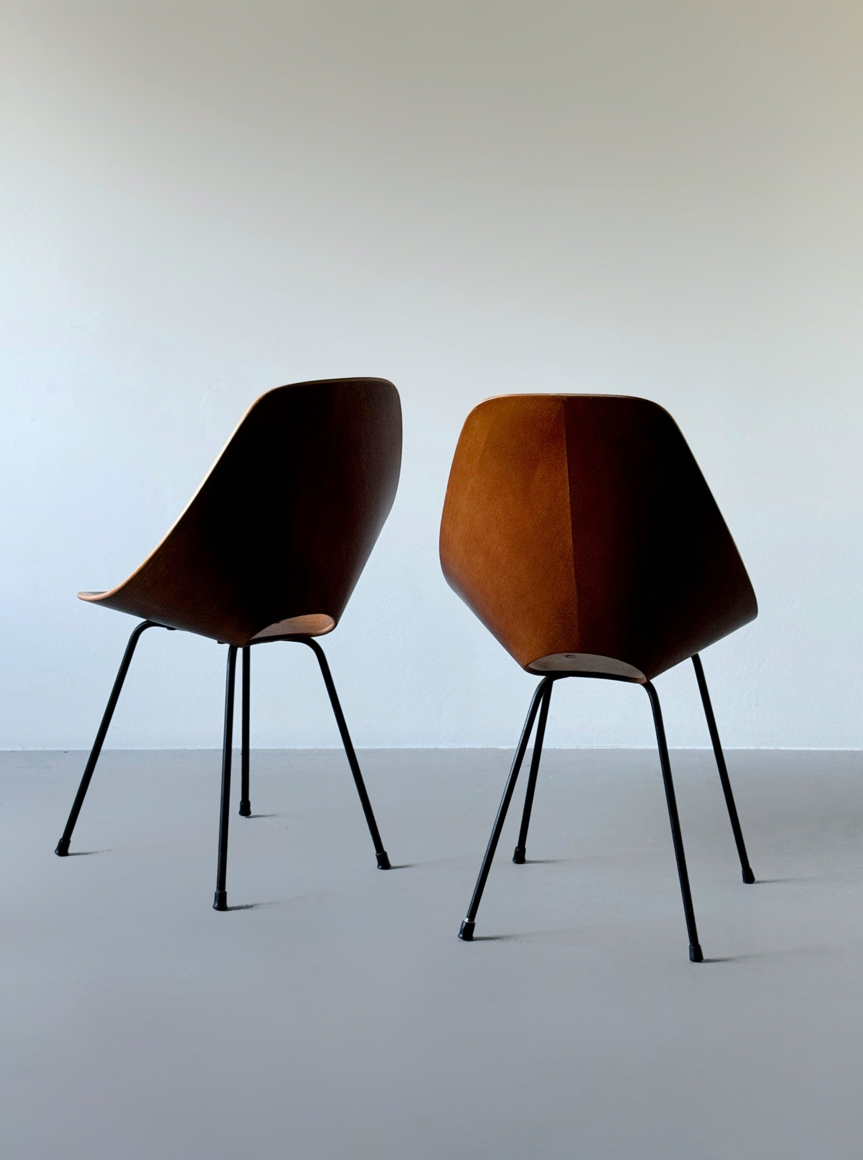 Medea Plywood Side Chairs by Vittorio Nobili, Italy