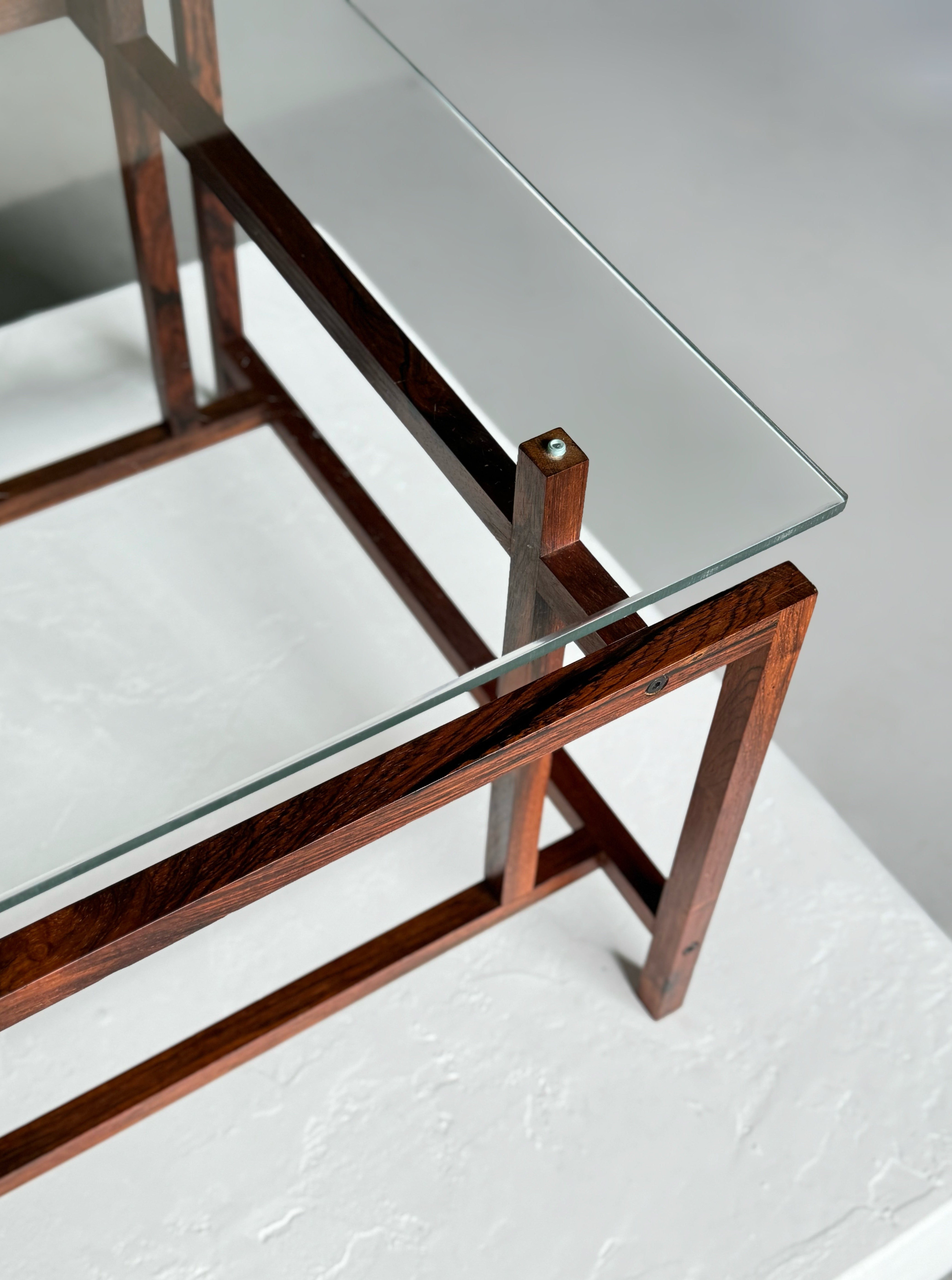 Side table in rosewood by Henning Nørgaard
