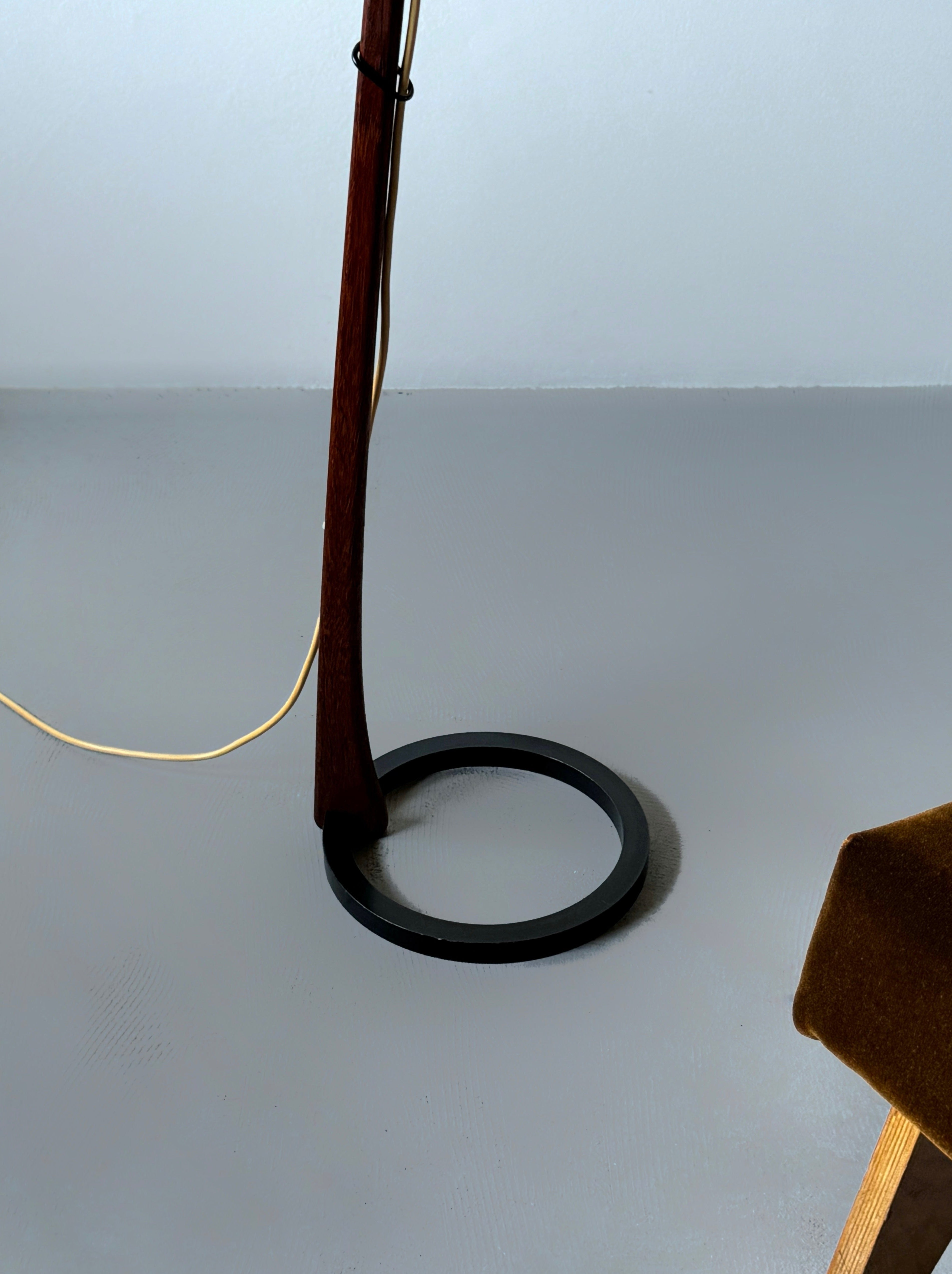 Vintage Adjustable Lampshade Floor Lamp 1950s