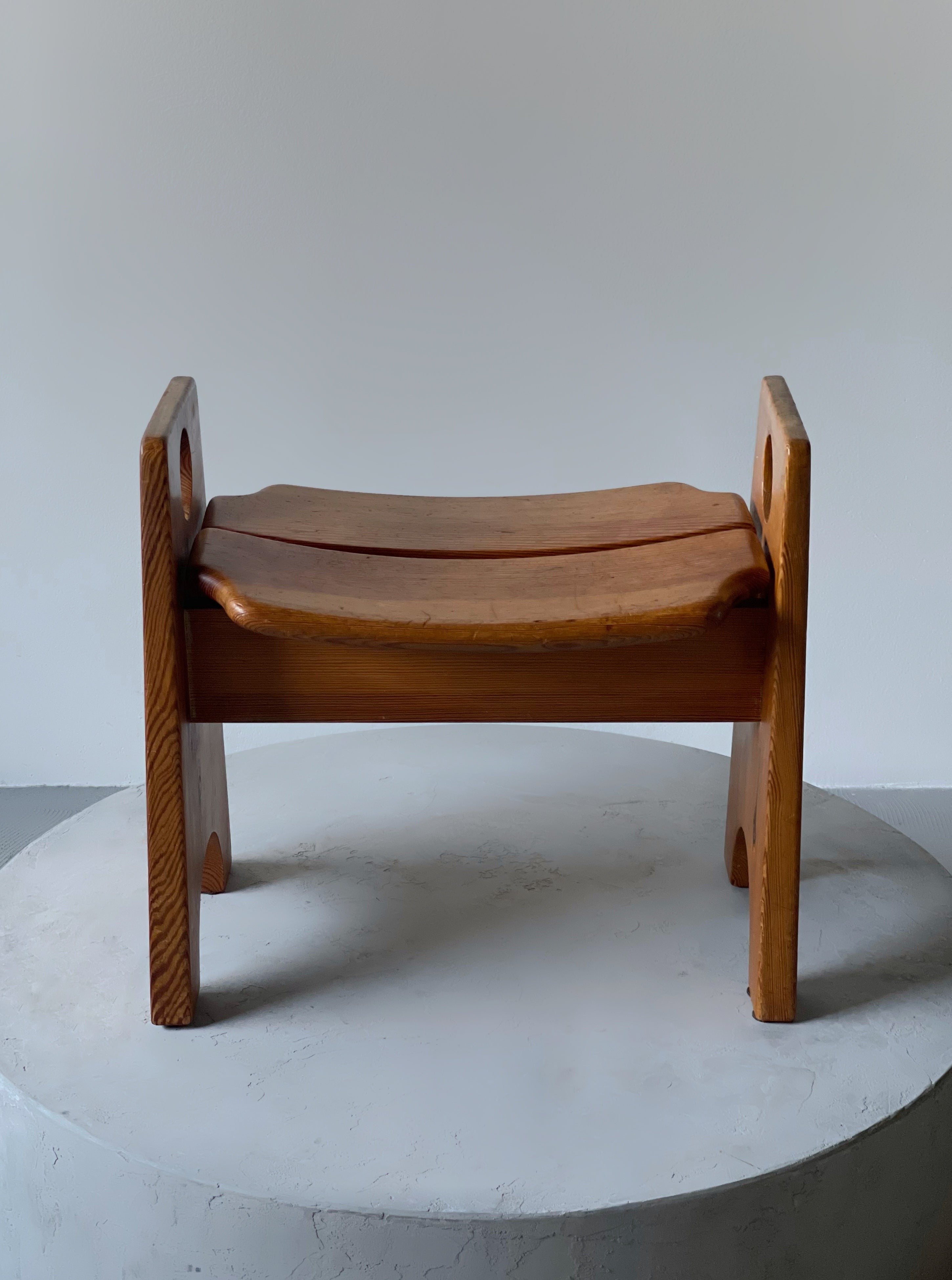 GILBERT MARKLUND WOODEN STOOL IN PINE