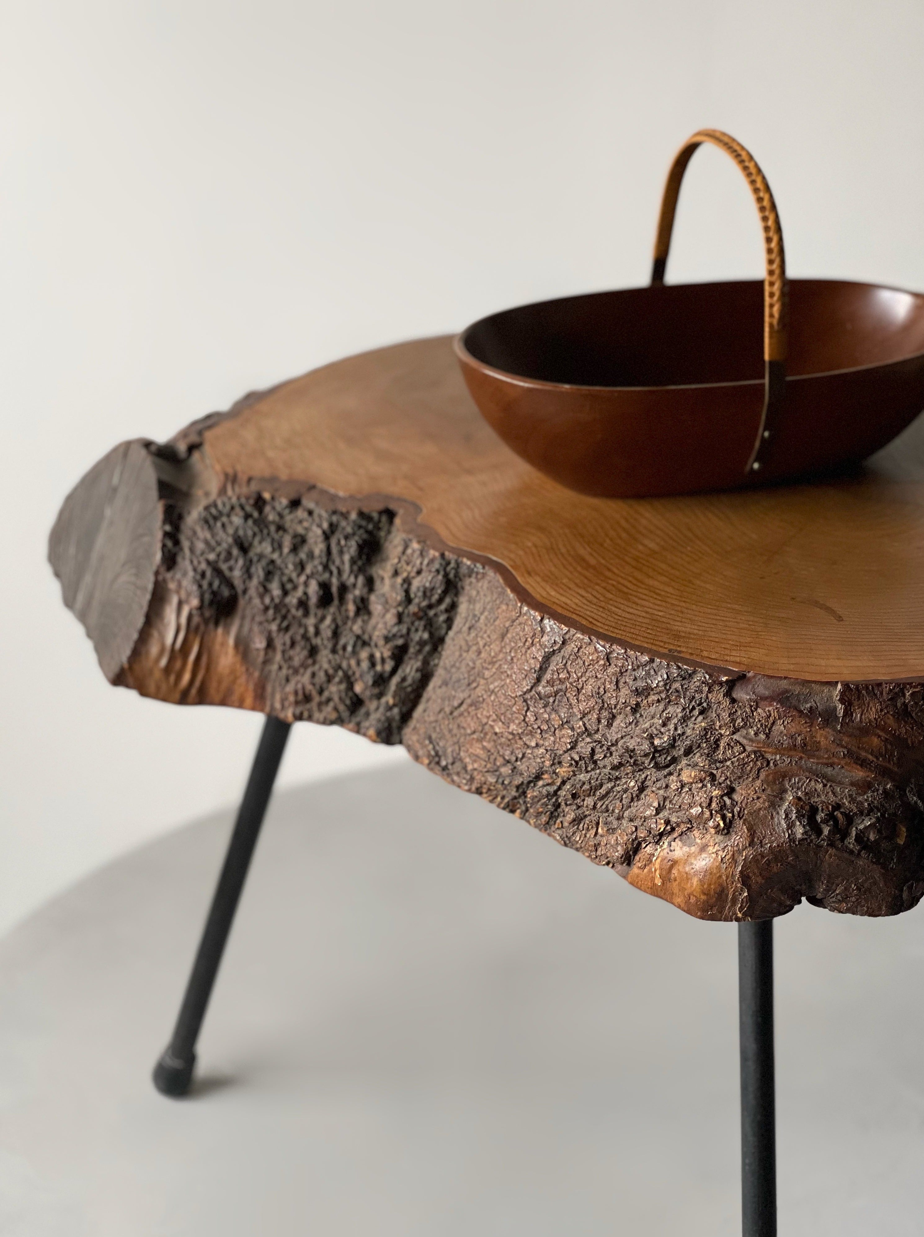 Tree Trunk Side Coffee Table, Austria, style Aubock 1950s