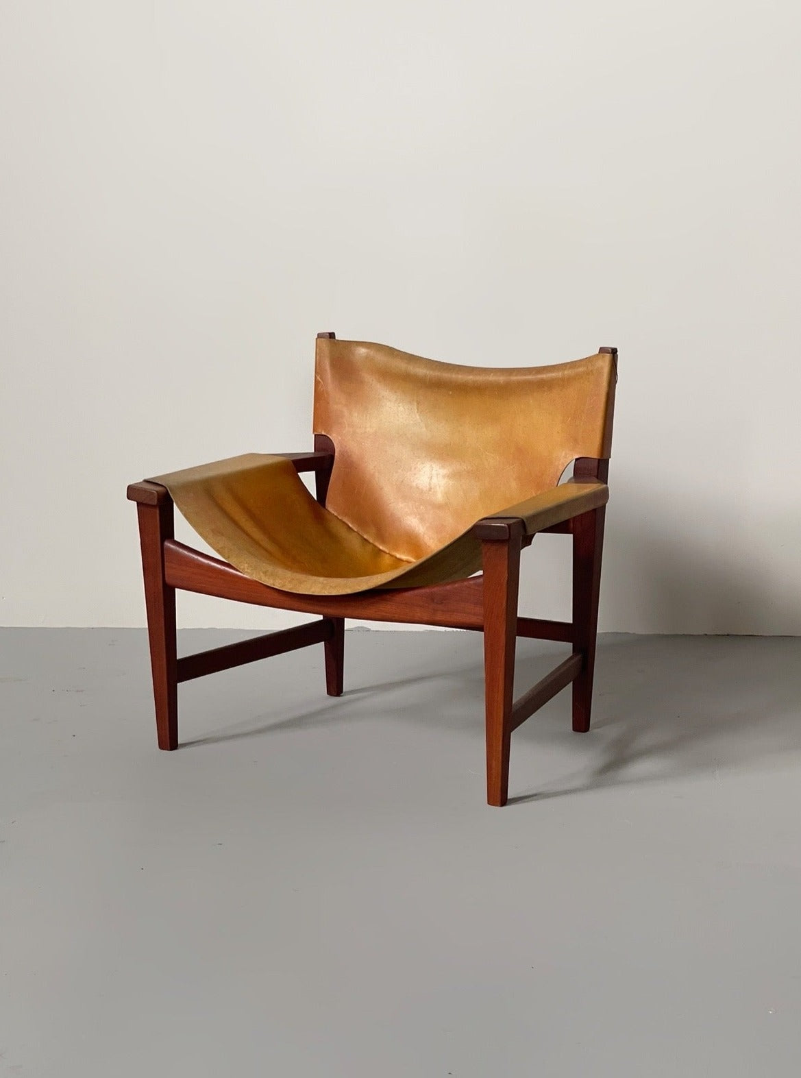 Sling chair in teak by Illum Wikkelsø