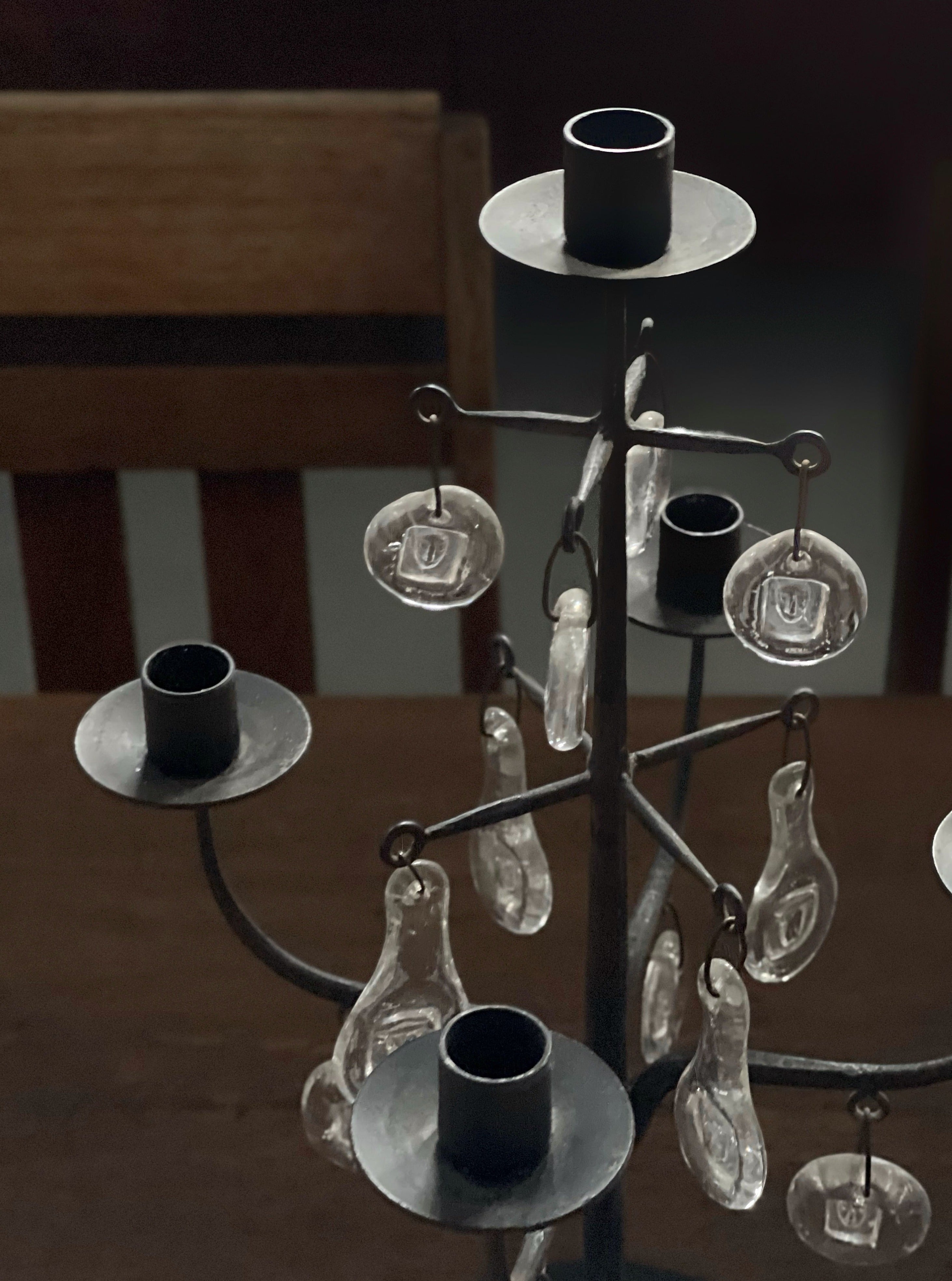 Rare Iron candelabra by Erik Höglund