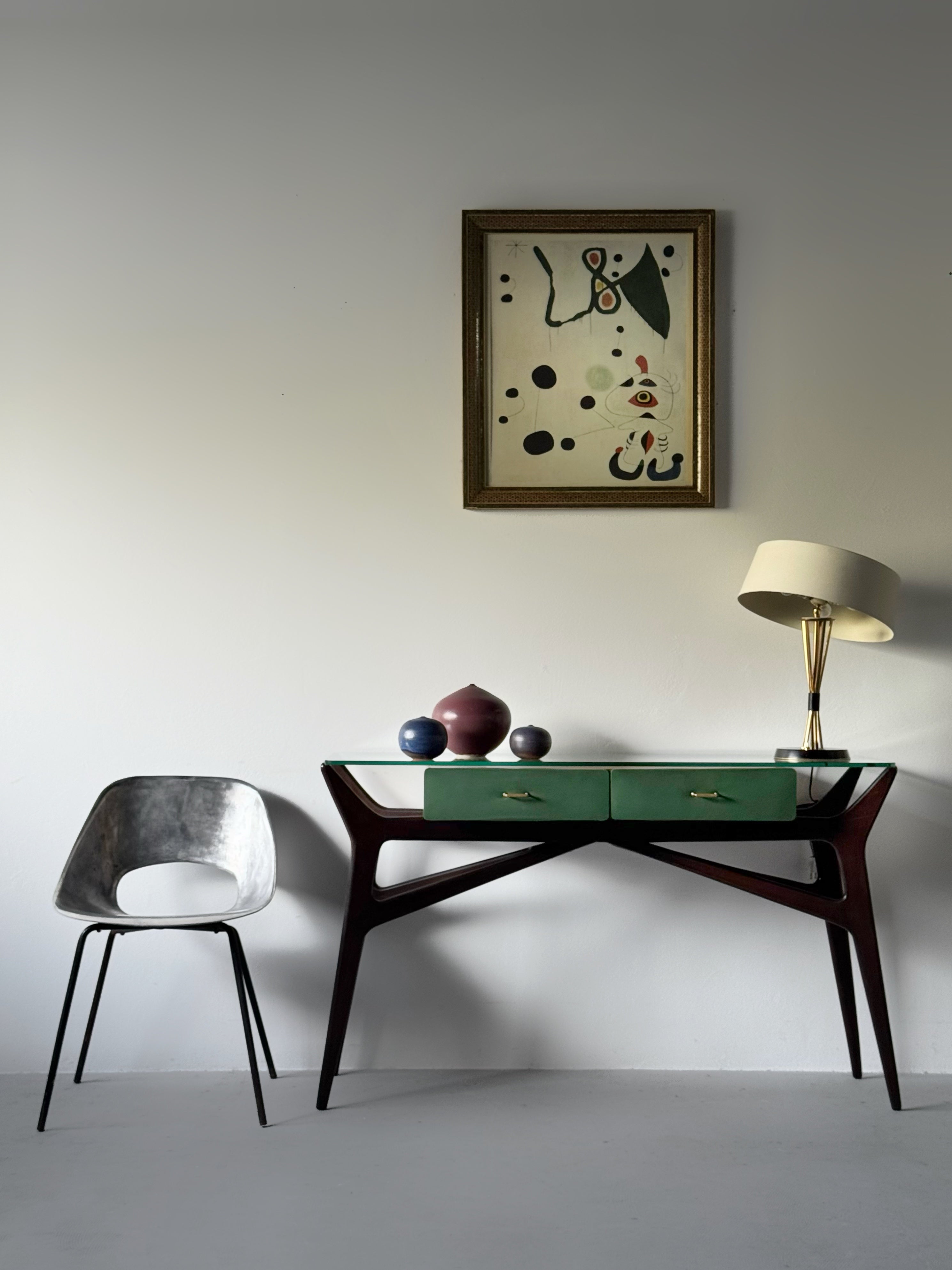 Console Table with 2 Drawers by Ico Parisi, Italy 1950s
