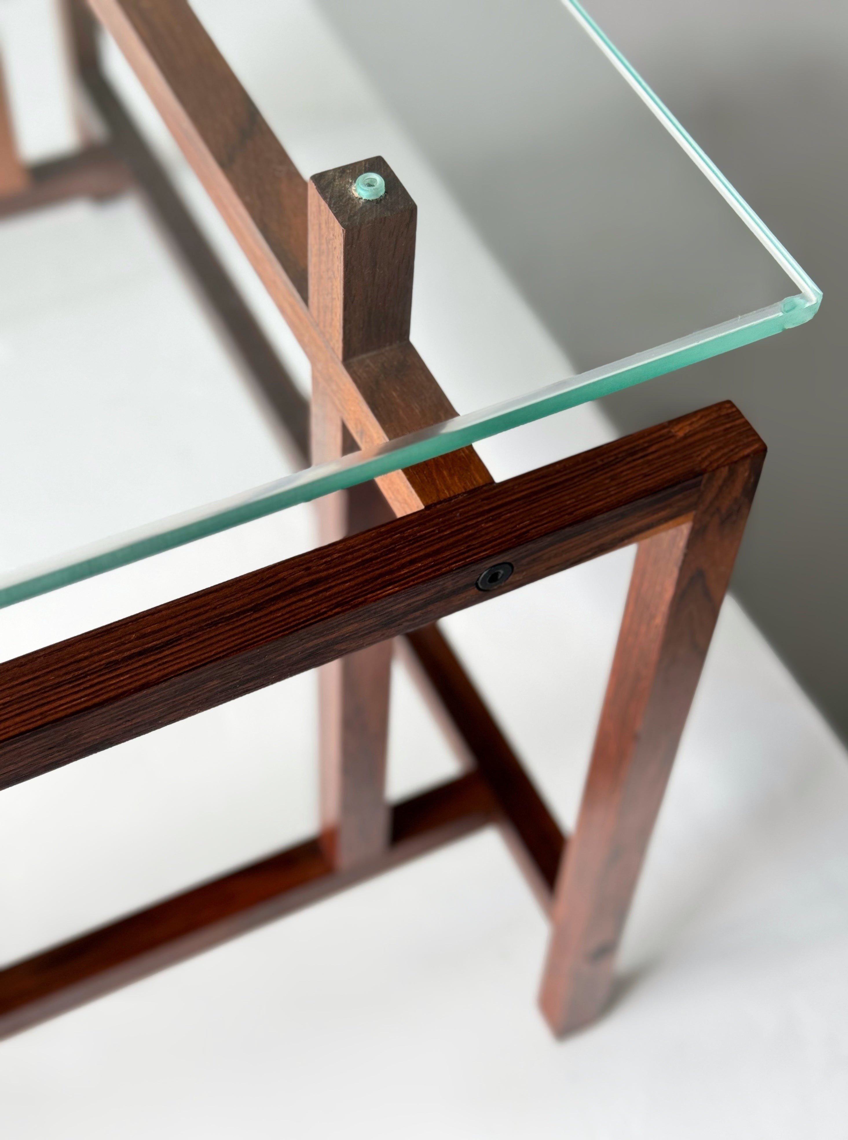 Side table in rosewood by Henning Nørgaard