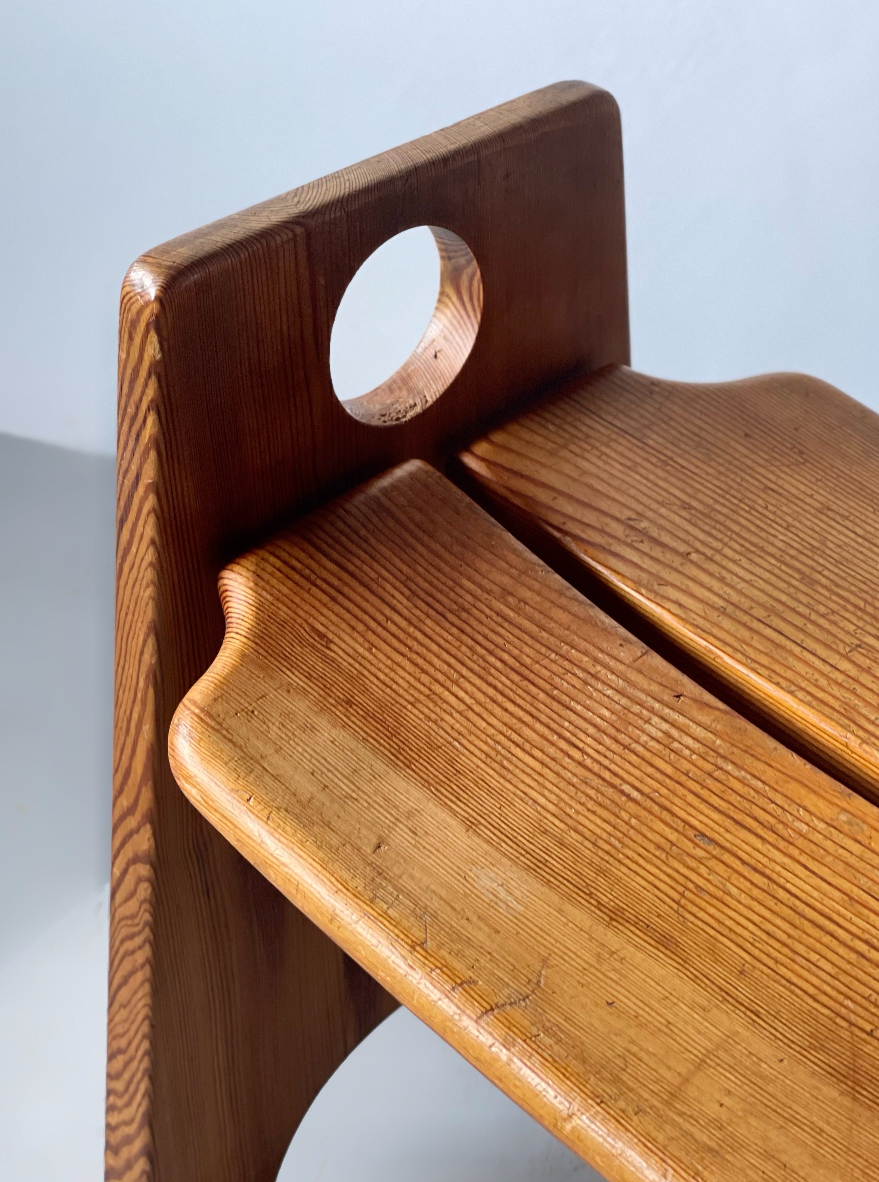 GILBERT MARKLUND WOODEN STOOL IN PINE