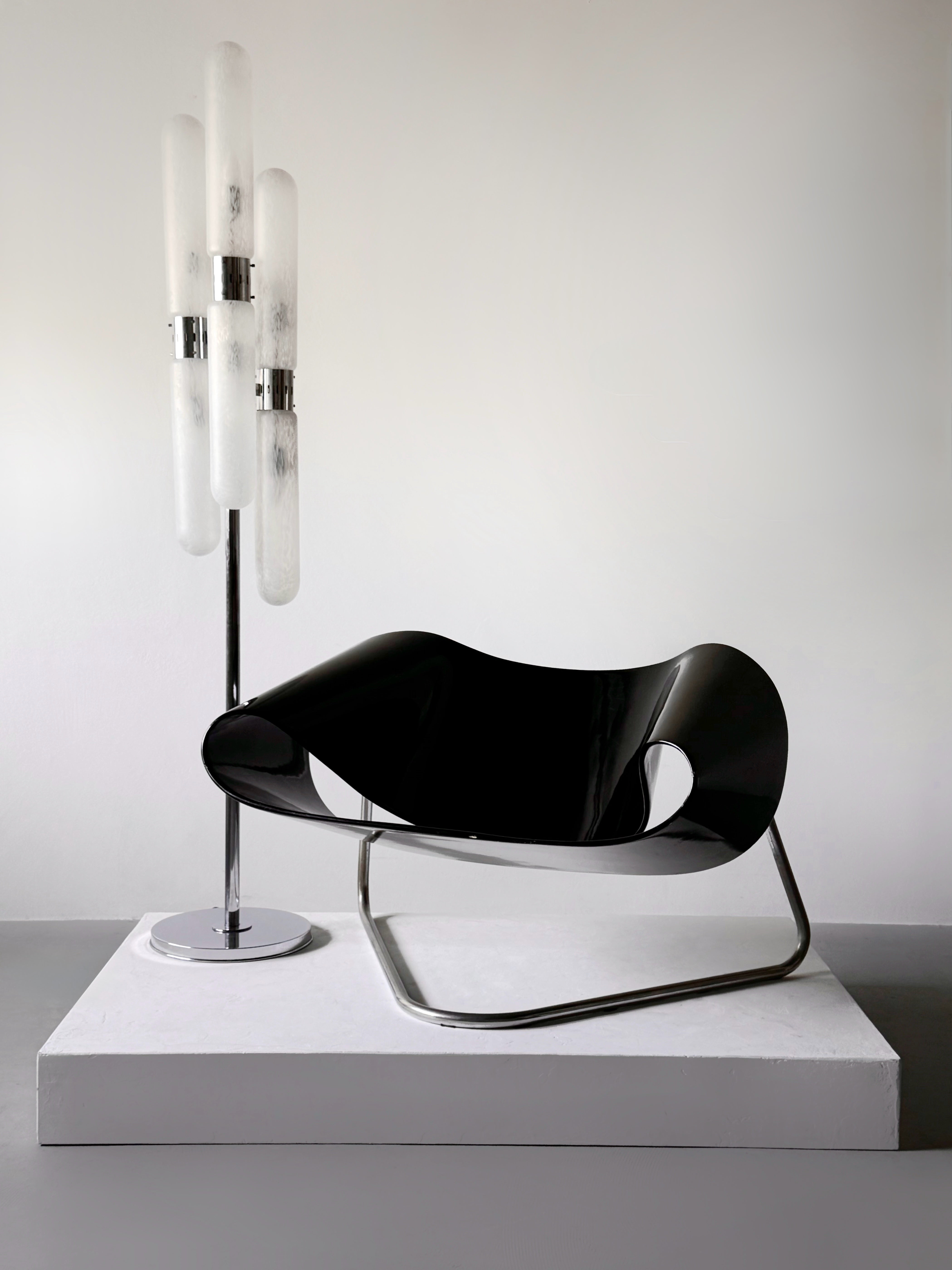 Murano Glass Floor Lamp by Aldo Nason for Mazzega, Italy 1970