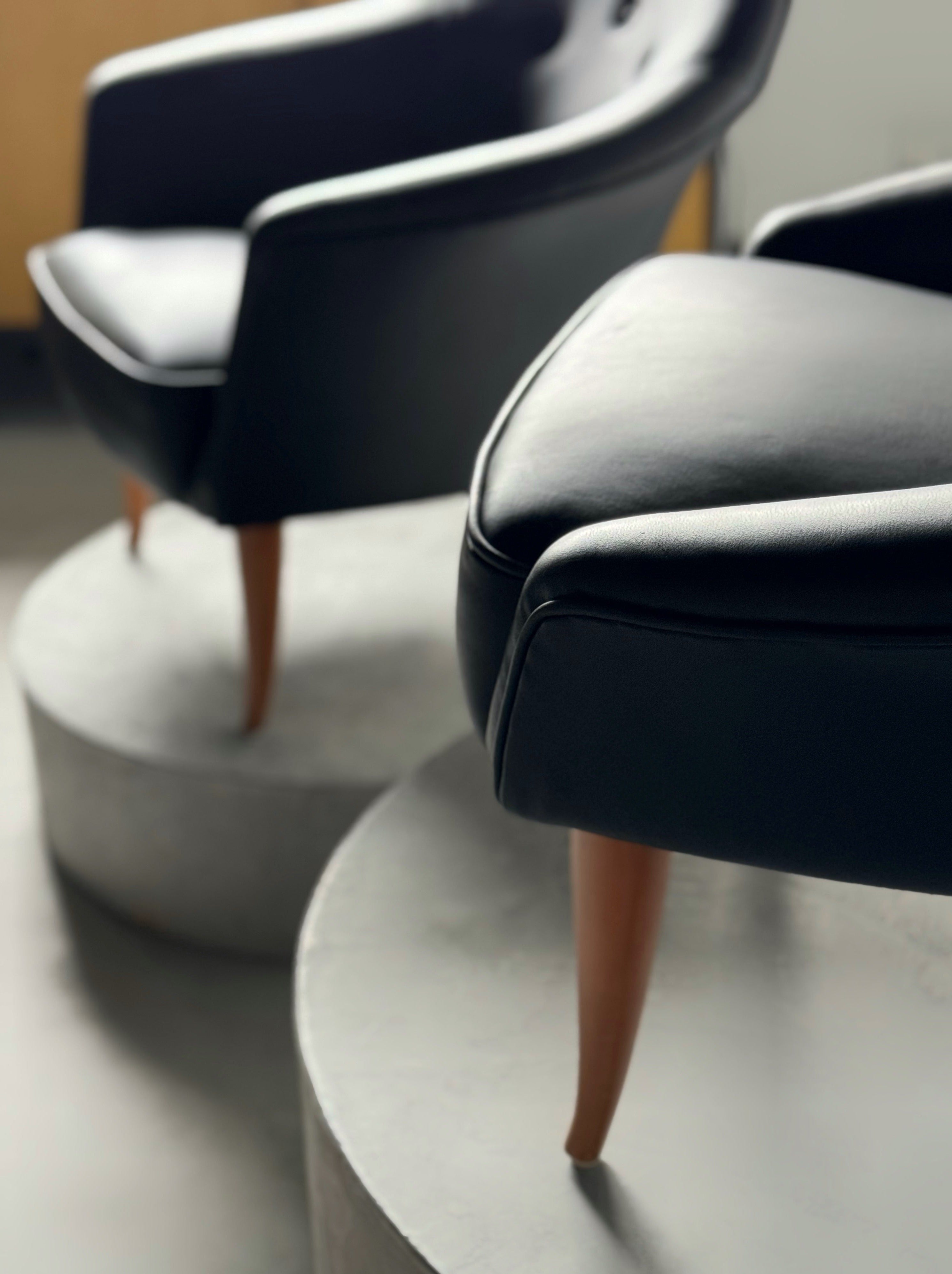 Pair of Little Adam and Little Eva armchairs by Kerstin Hörlin-Holmquist for Nordiska Kompaniet