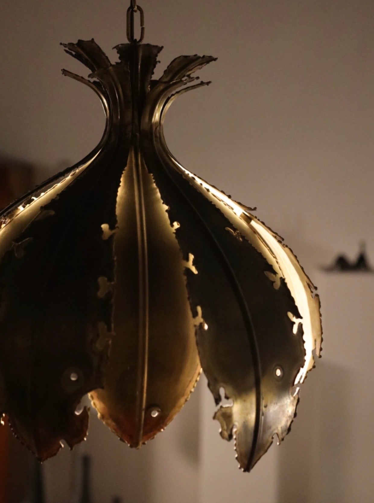 Brutalist Model 6395 Pendant Lamp by Svend Aage Holm Sørensen