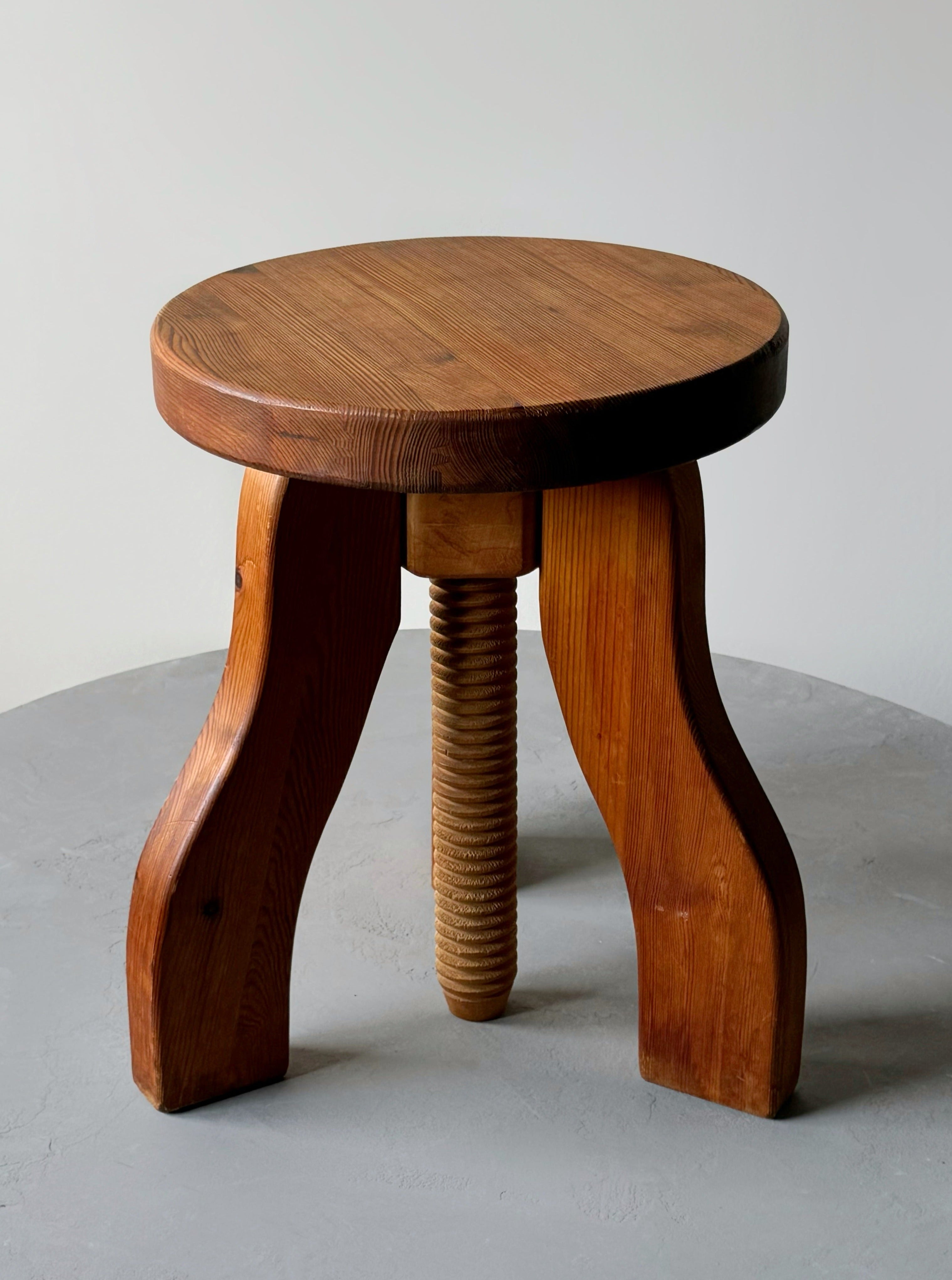 Nordic Adjustable Pine Stool