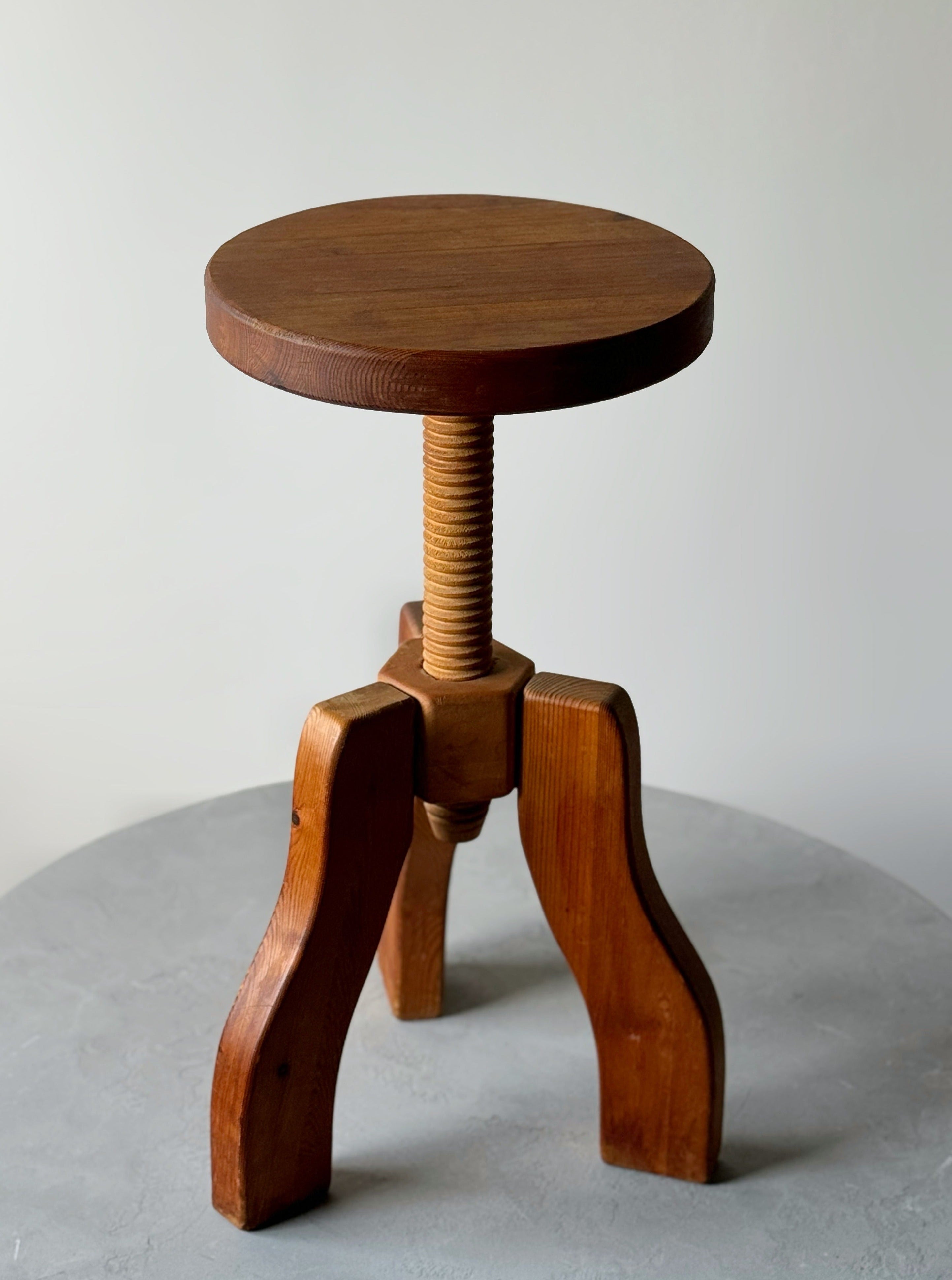Nordic Adjustable Pine Stool