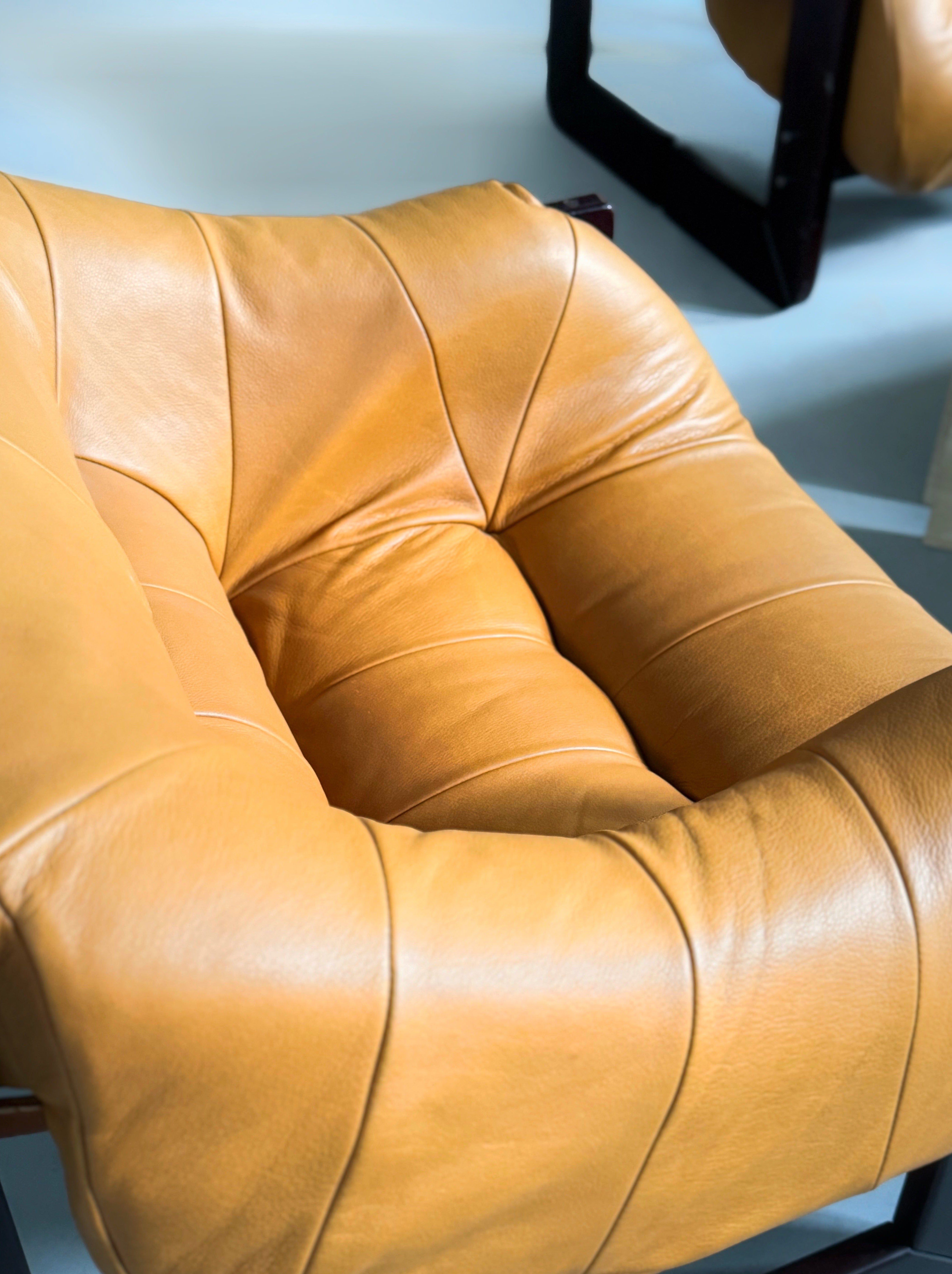 Set of Model MP-97 Sofa, Easy chair x 2 and Ottoman by Percival Lafer