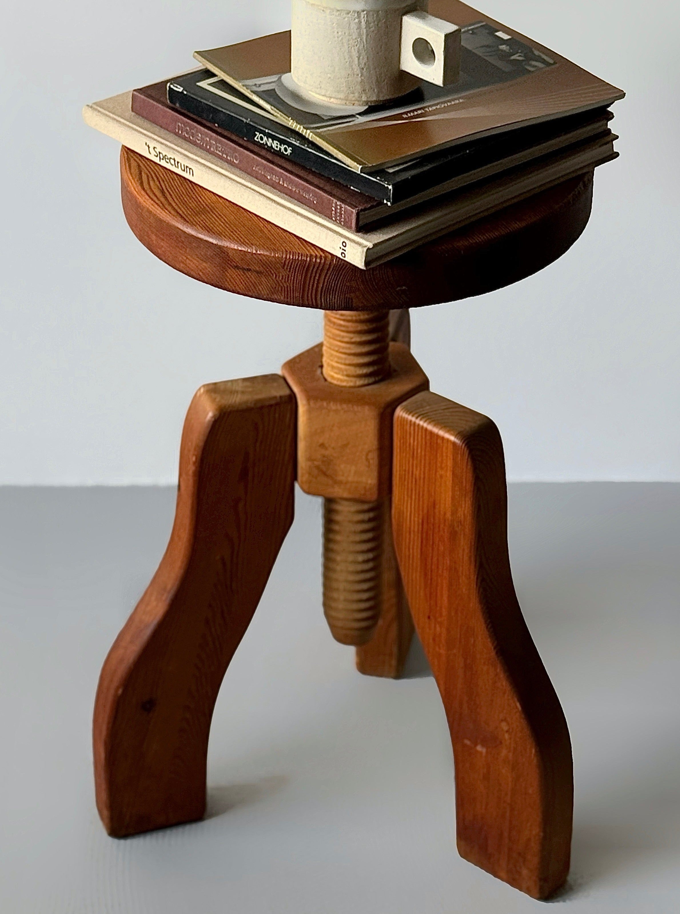 Nordic Adjustable Pine Stool