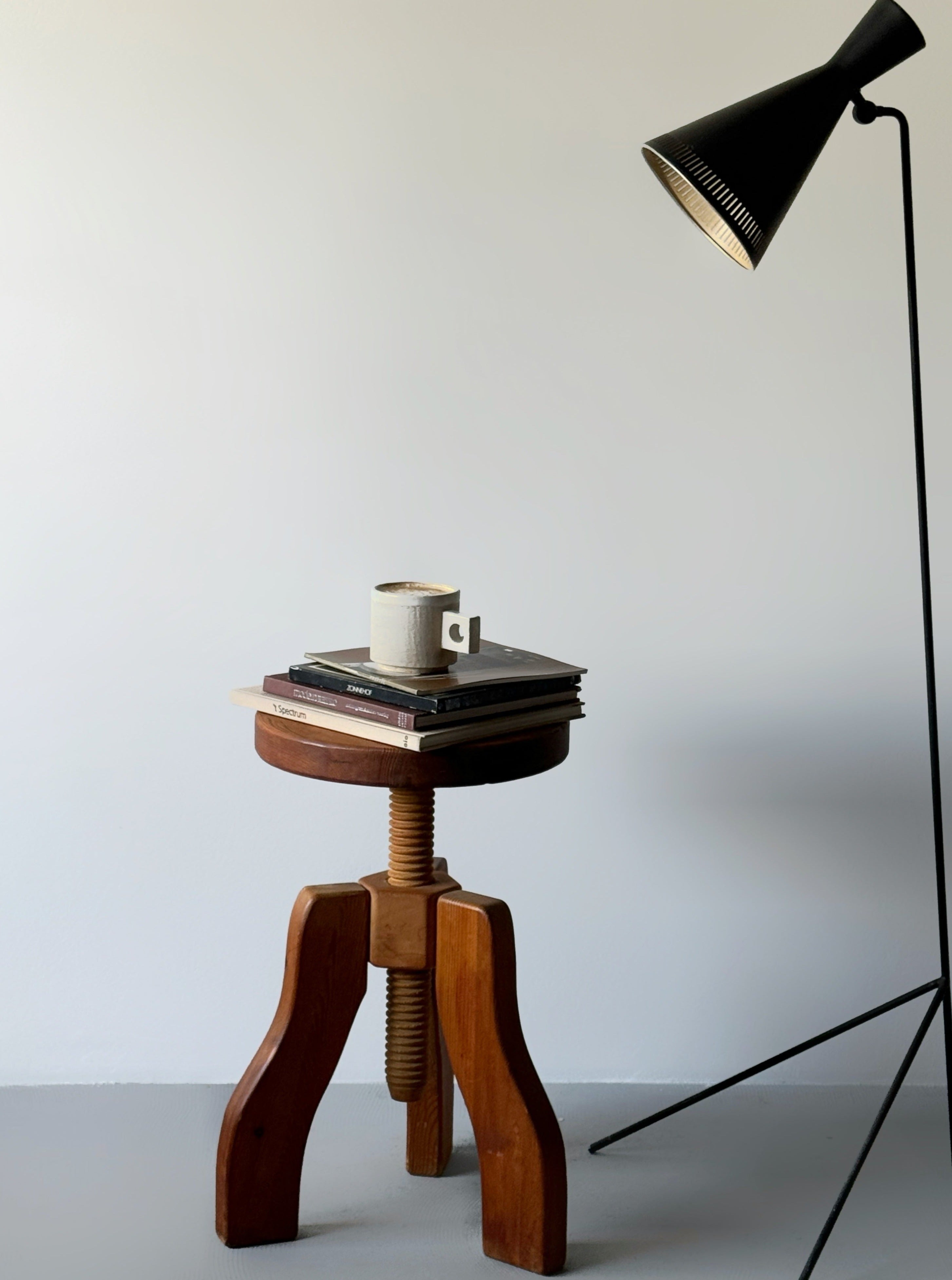Nordic Adjustable Pine Stool