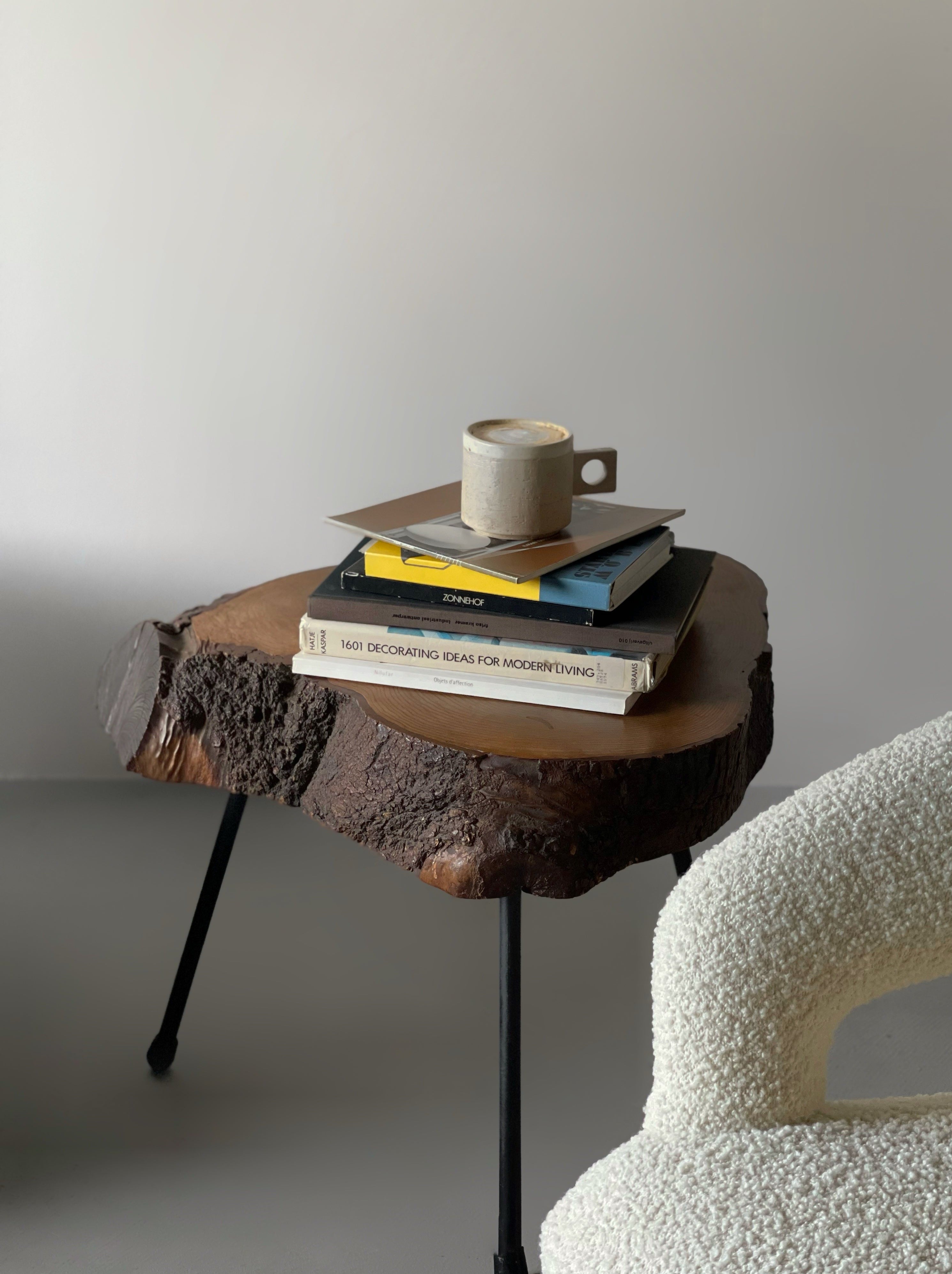 Tree Trunk Side Coffee Table, Austria, style Aubock 1950s