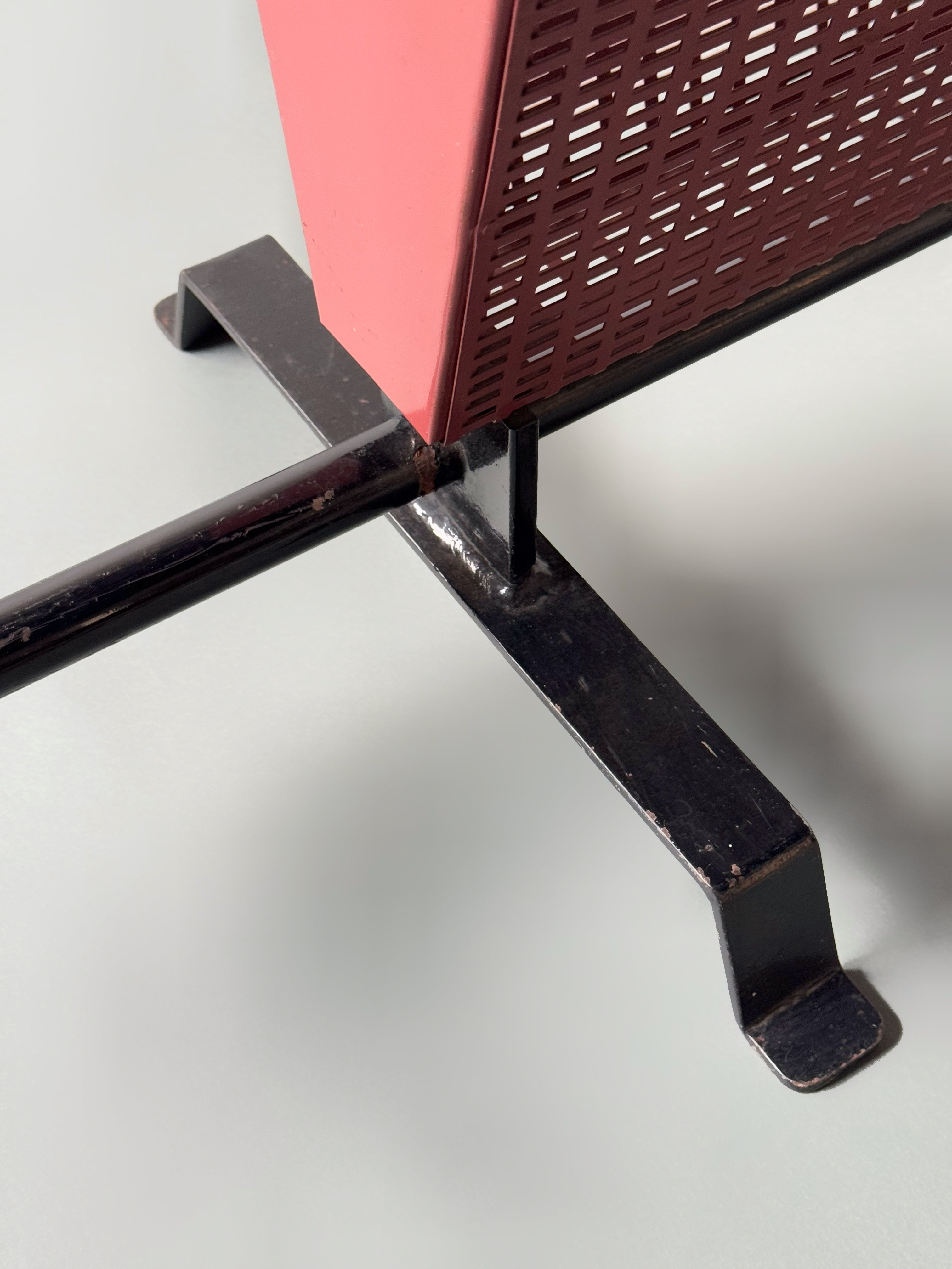 Freestanding Shelving Unit with Lamp 1960s