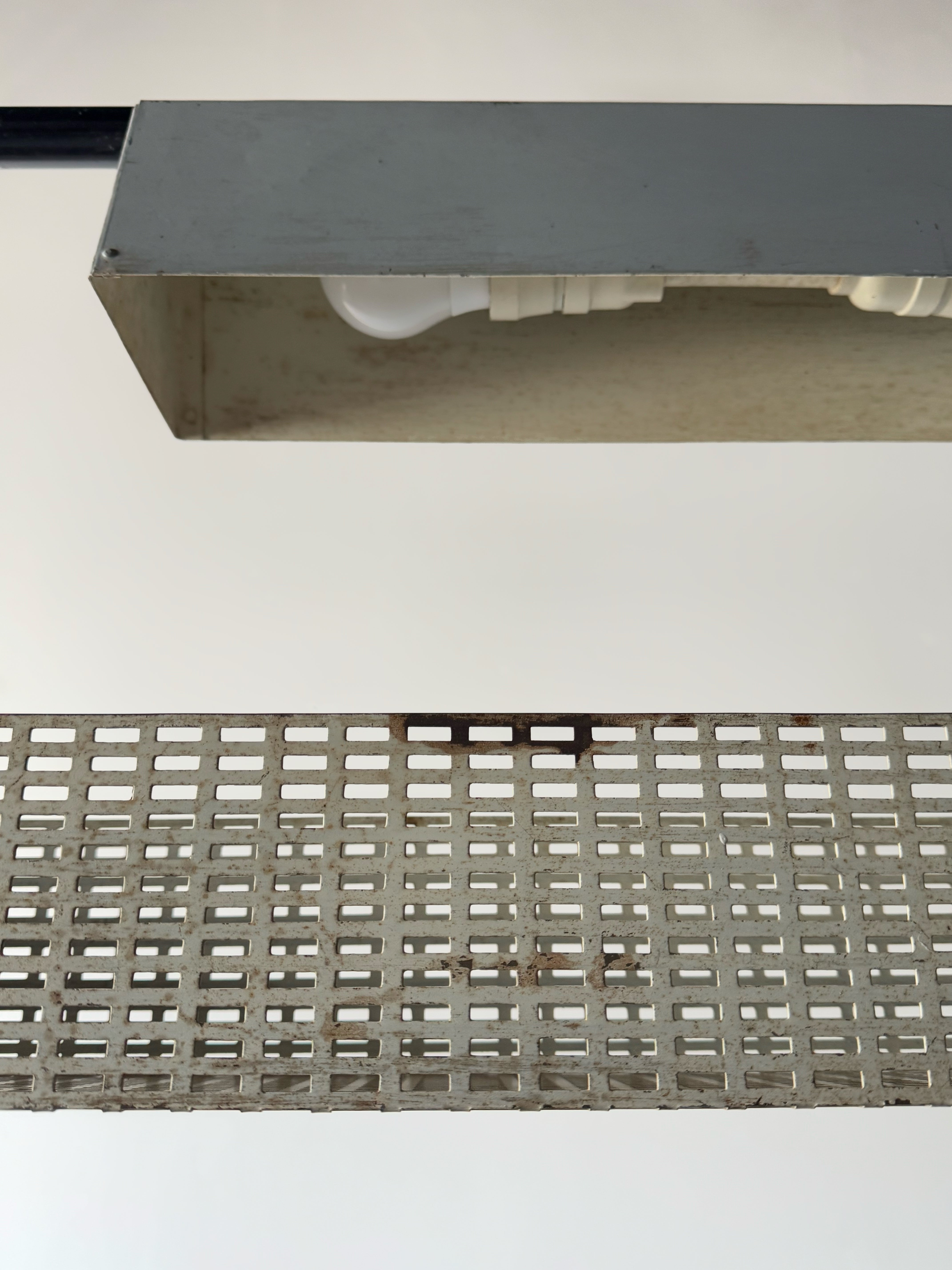 Freestanding Shelving Unit with Lamp 1960s