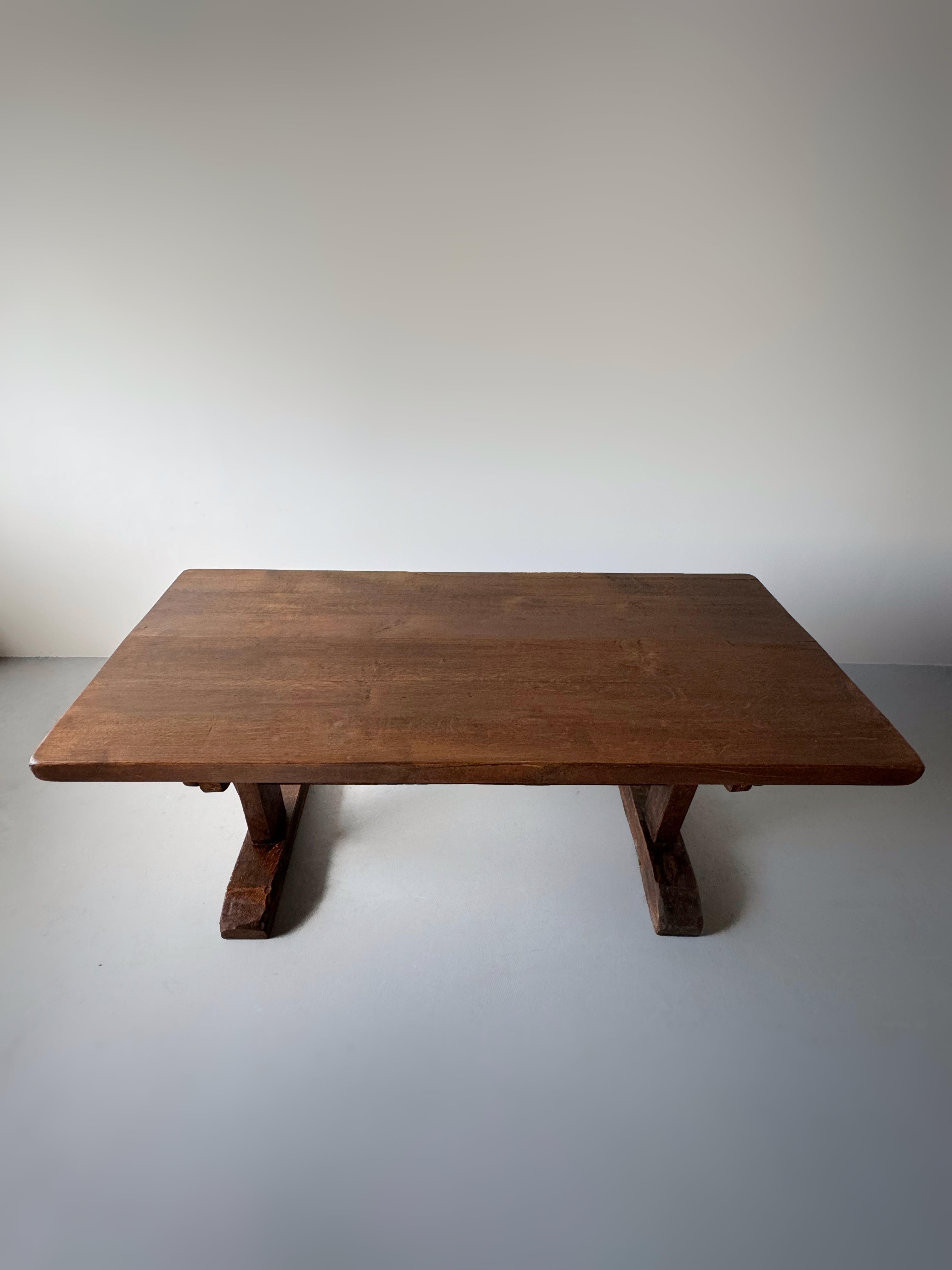 Brutalist Oak Table