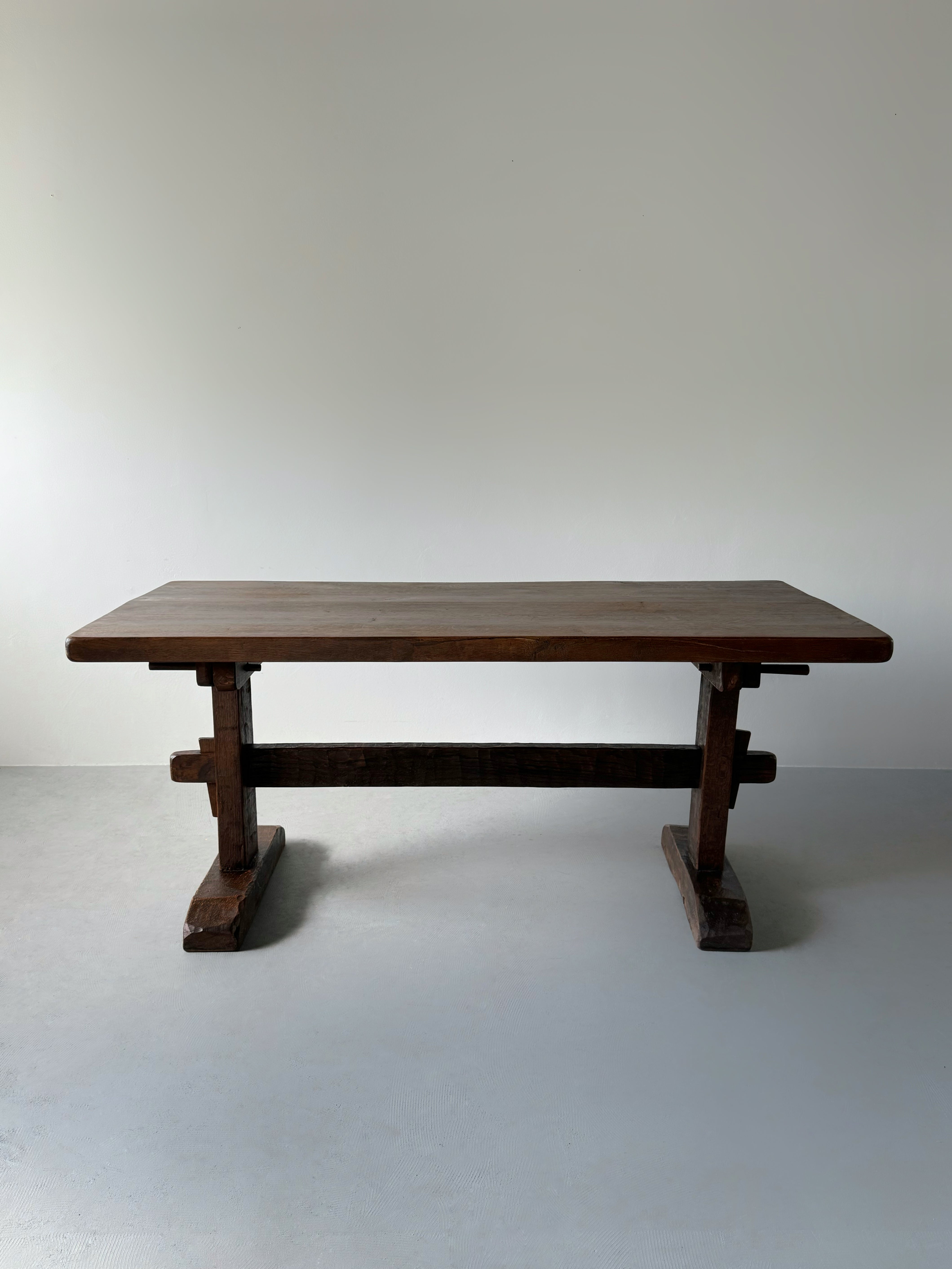 Brutalist Oak Table