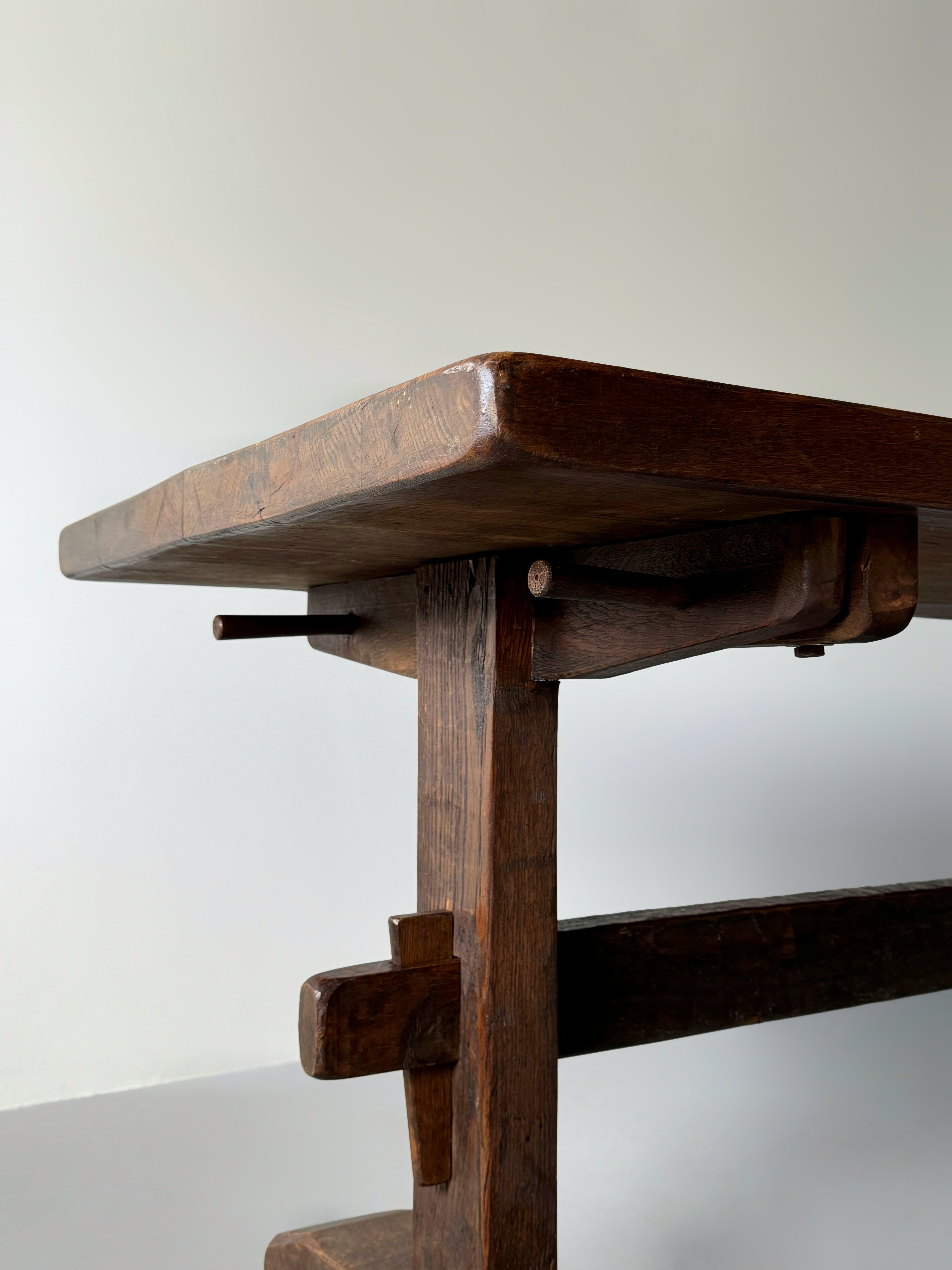 Brutalist Oak Table