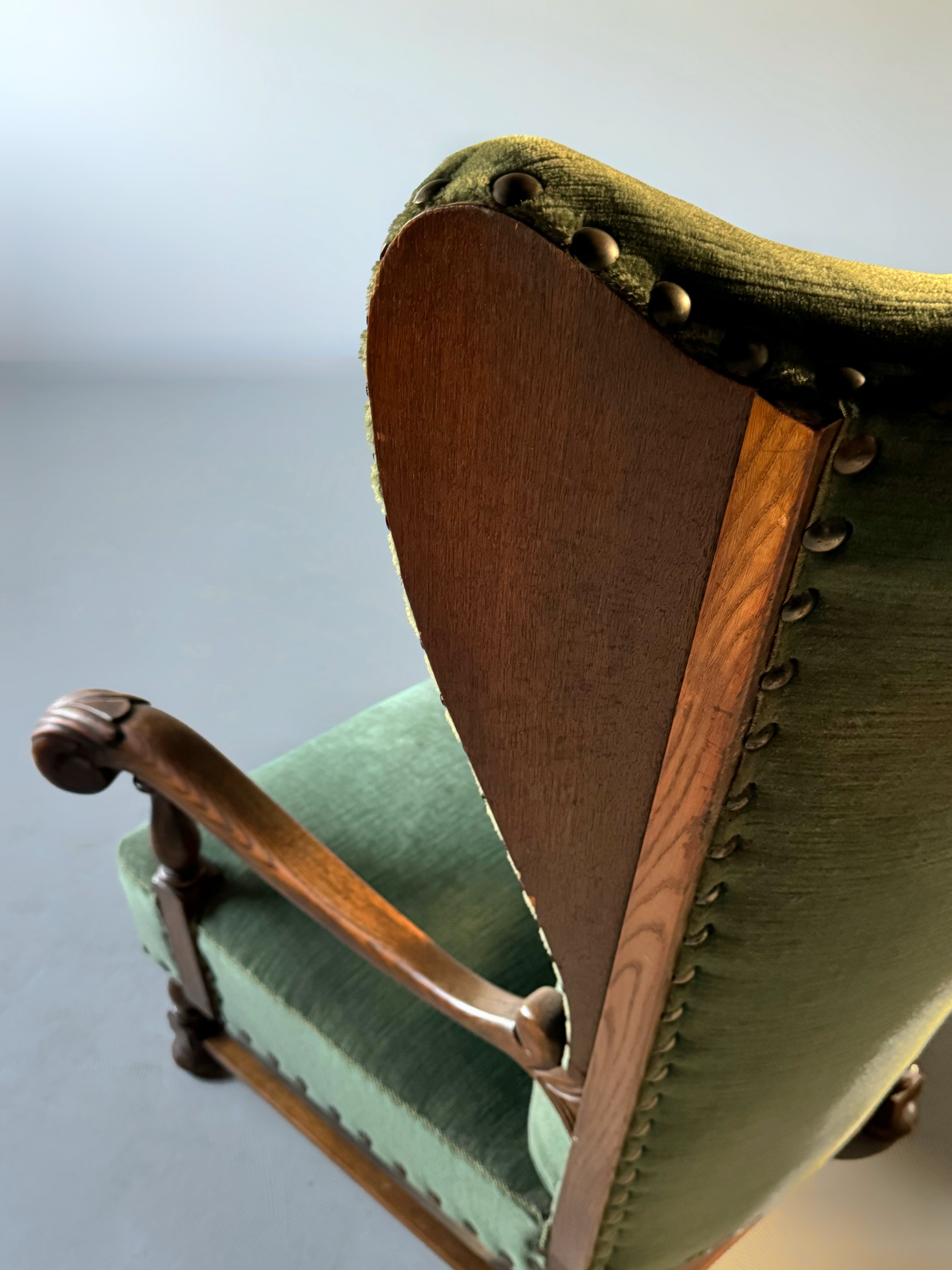 Scandinavian wingback chair from Denmark 1930s