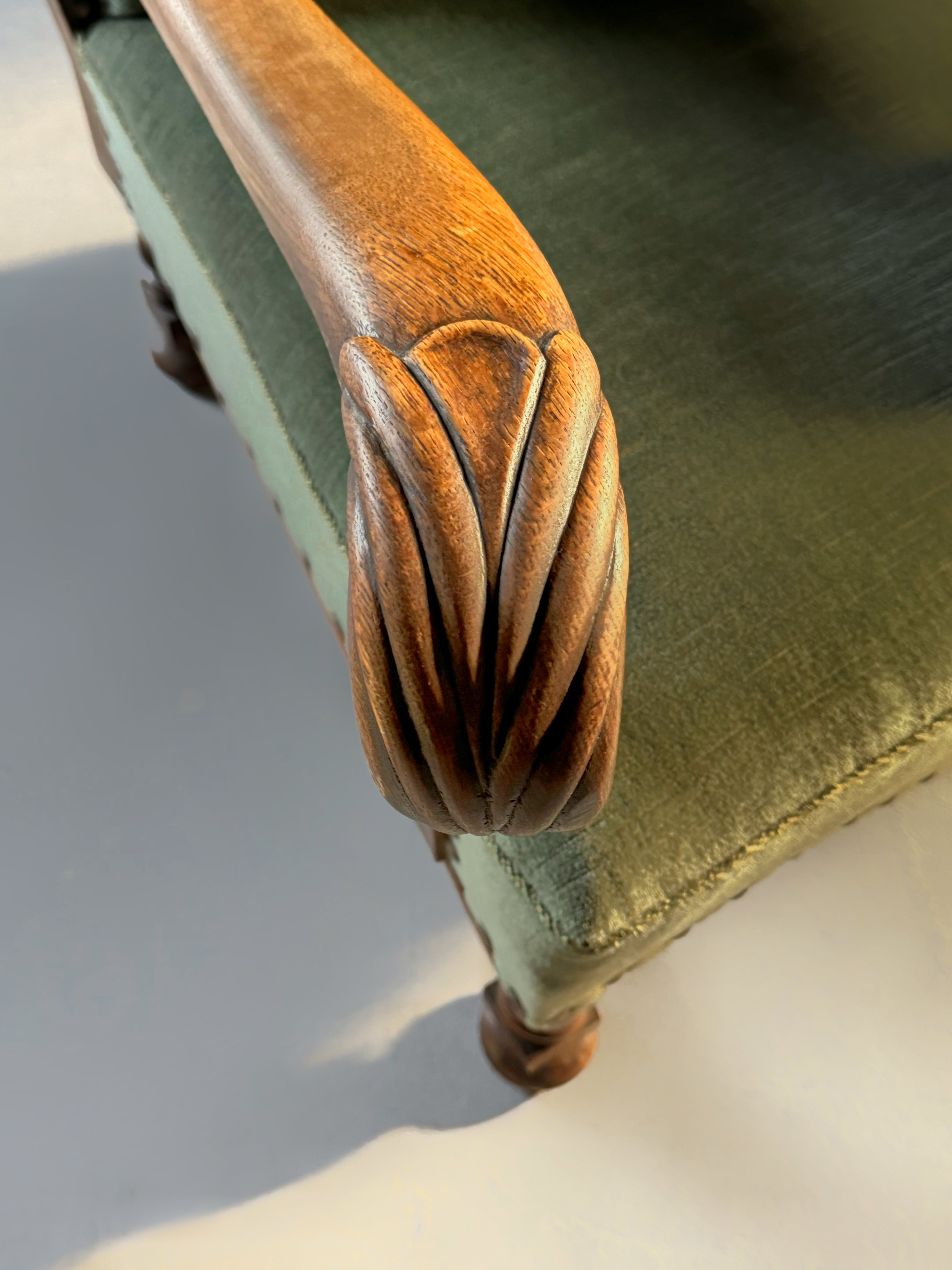 Scandinavian wingback chair from Denmark 1930s
