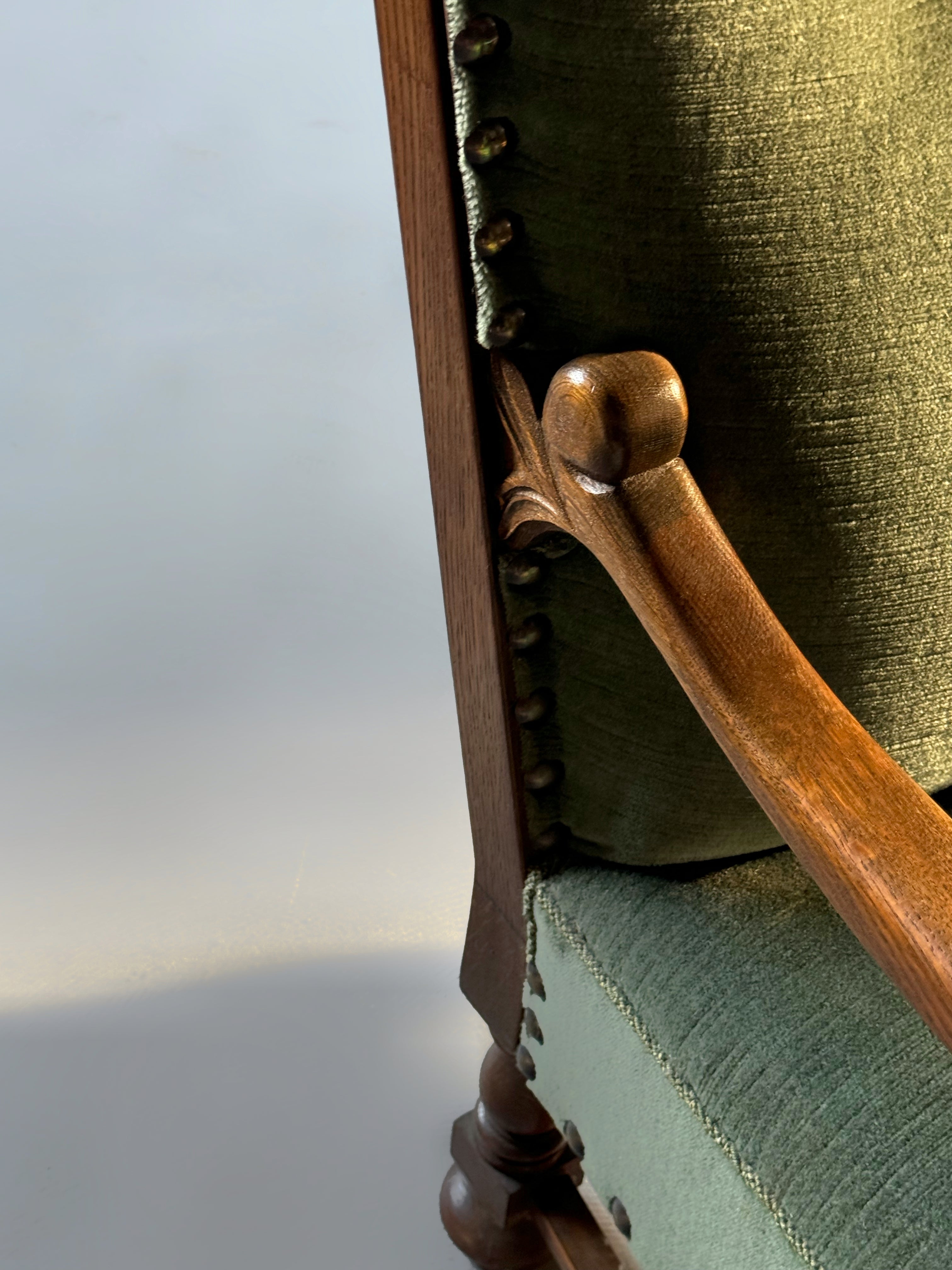 Scandinavian wingback chair from Denmark 1930s