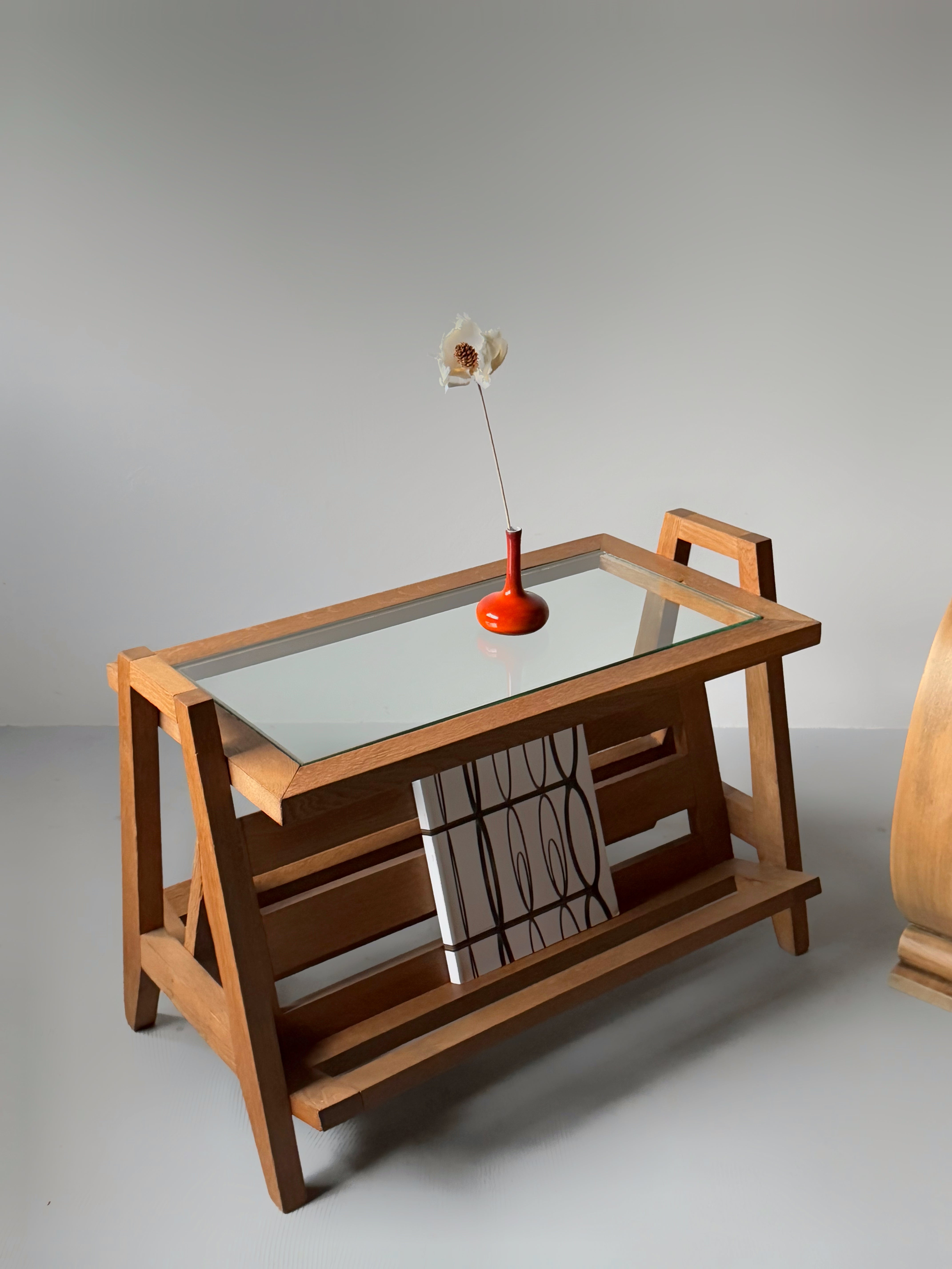 Side Table with Book Holder, France