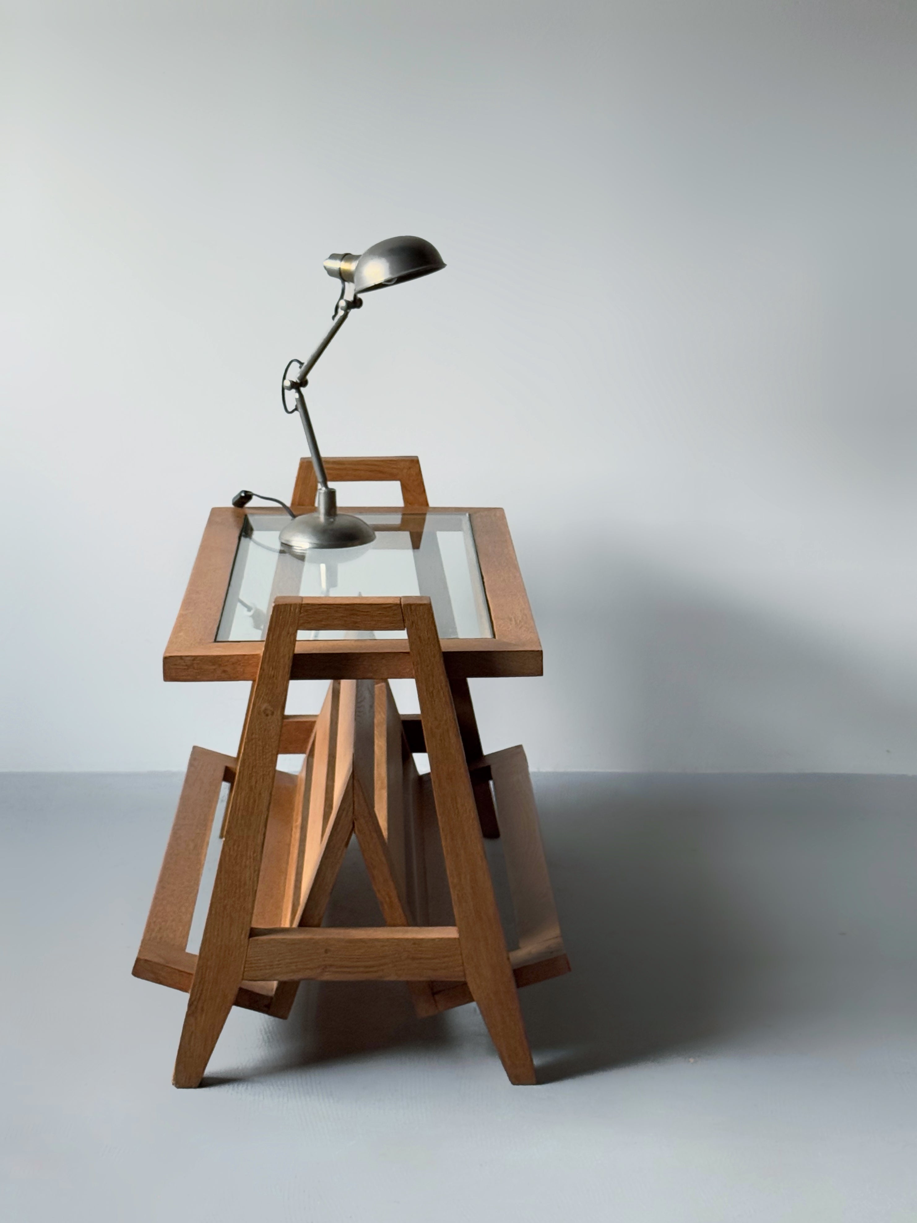 Side Table with Book Holder, France