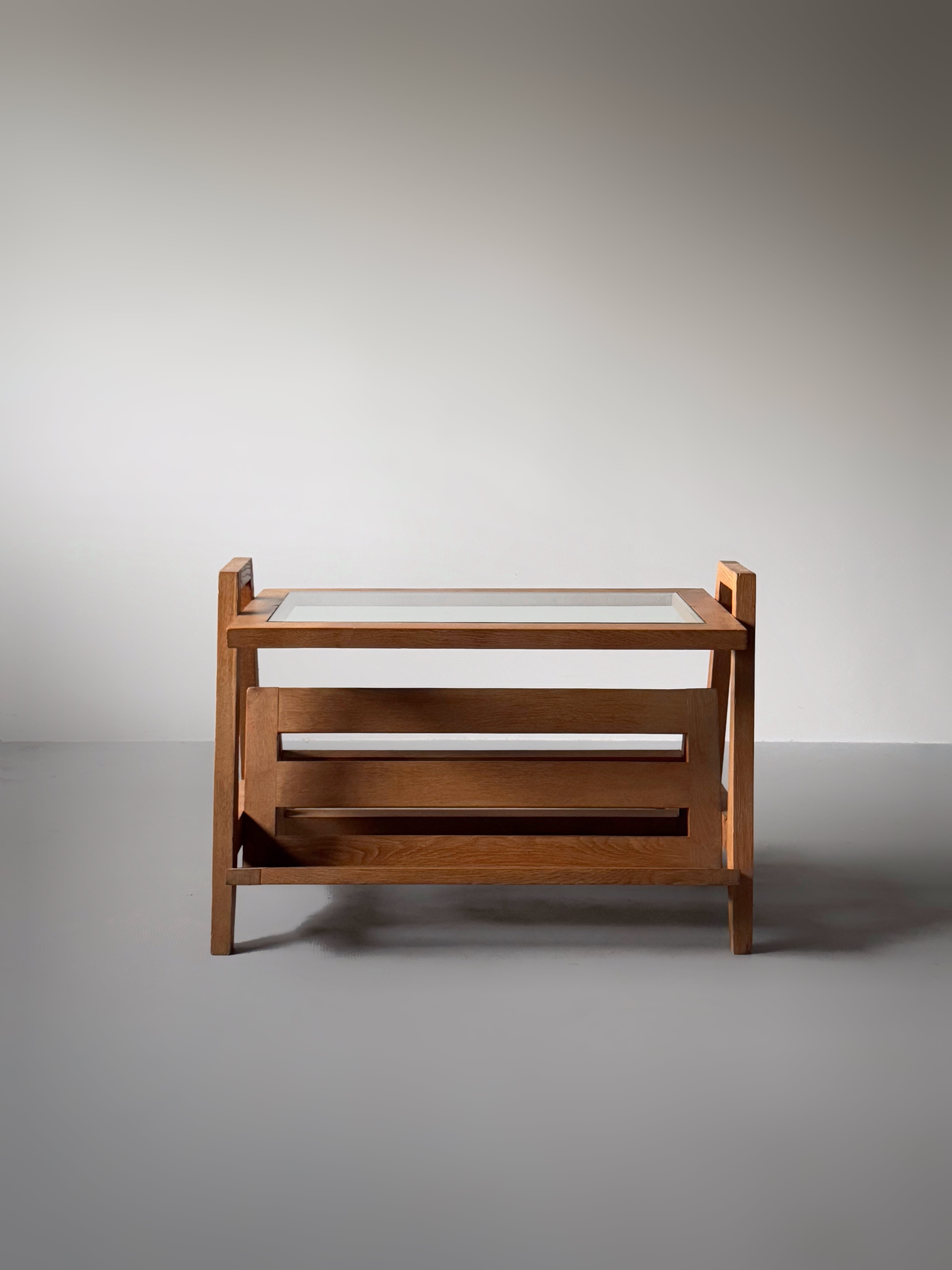 Side Table with Book Holder, France