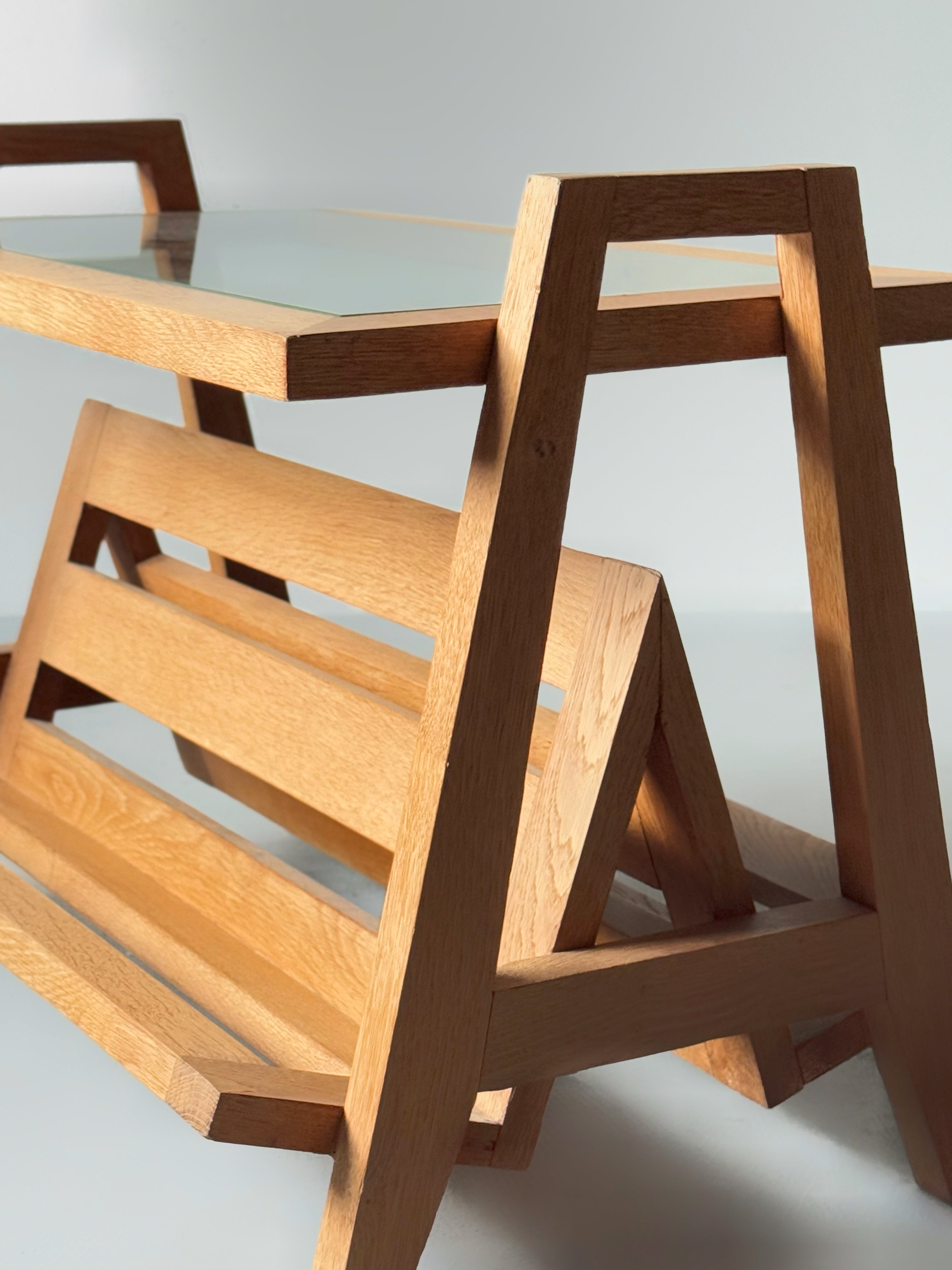 Side Table with Book Holder, France