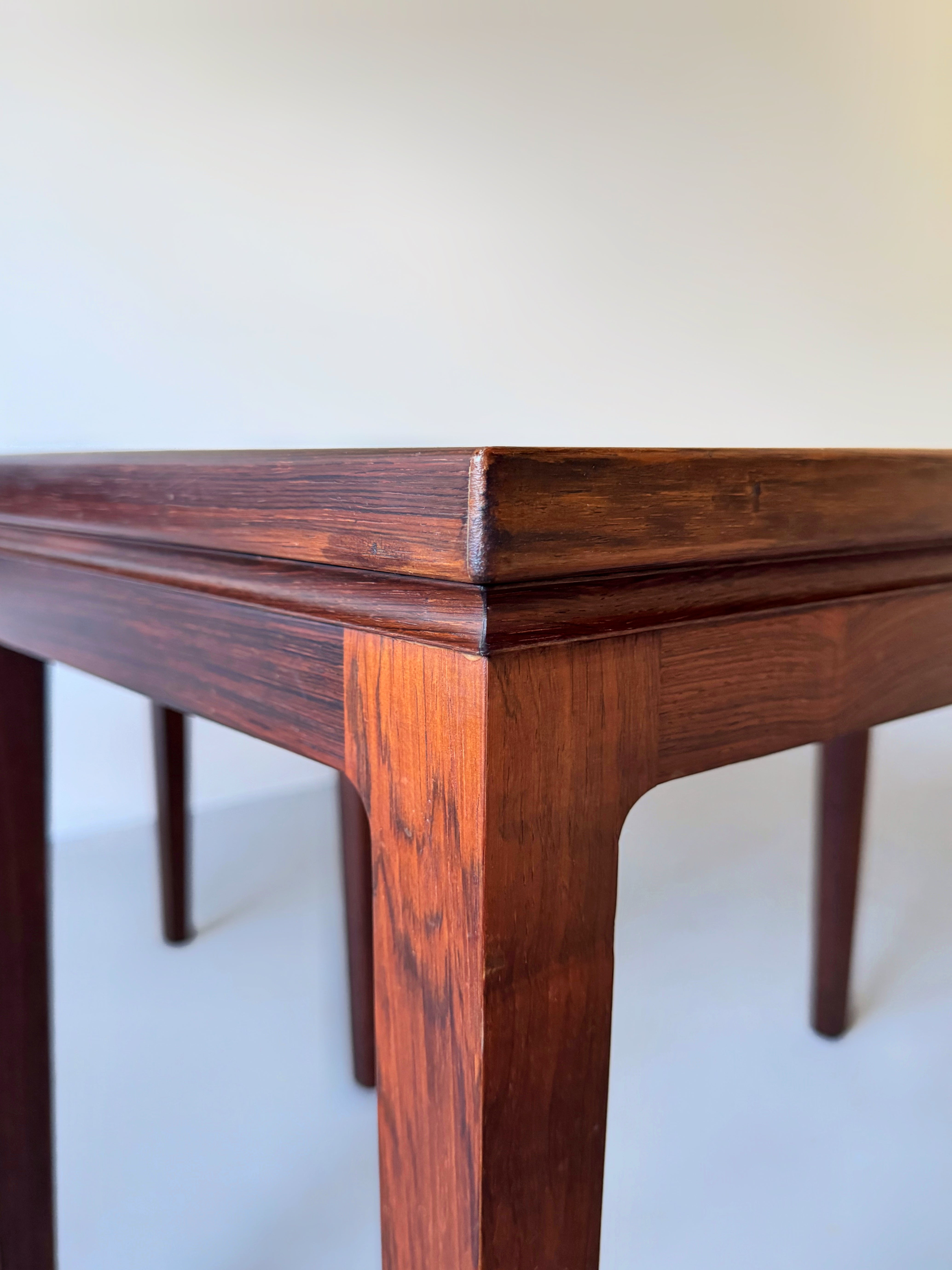 Danish Side Table with Tiles in rosewood