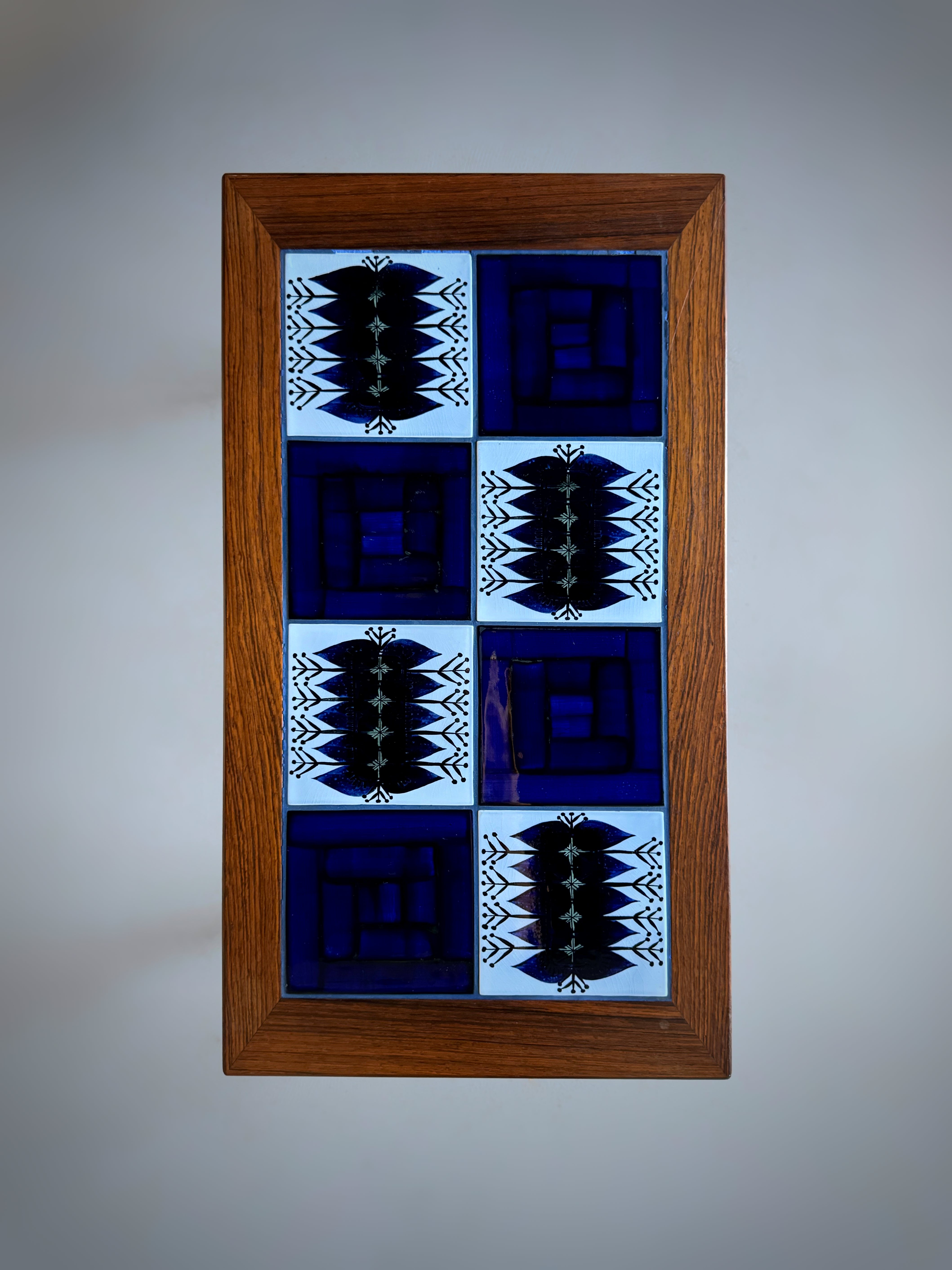 Danish Side Table with Tiles in rosewood