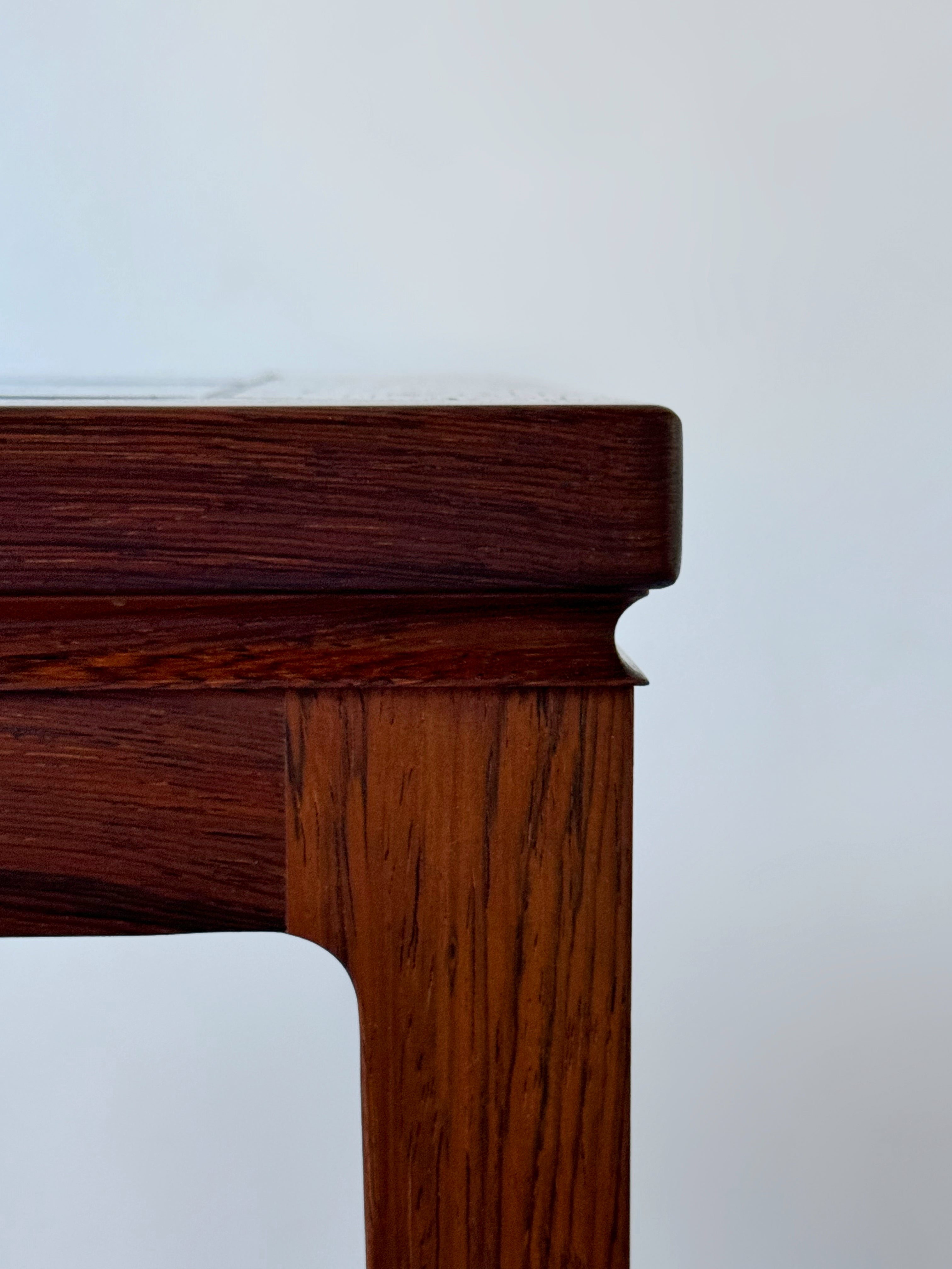 Danish Side Table with Tiles in rosewood