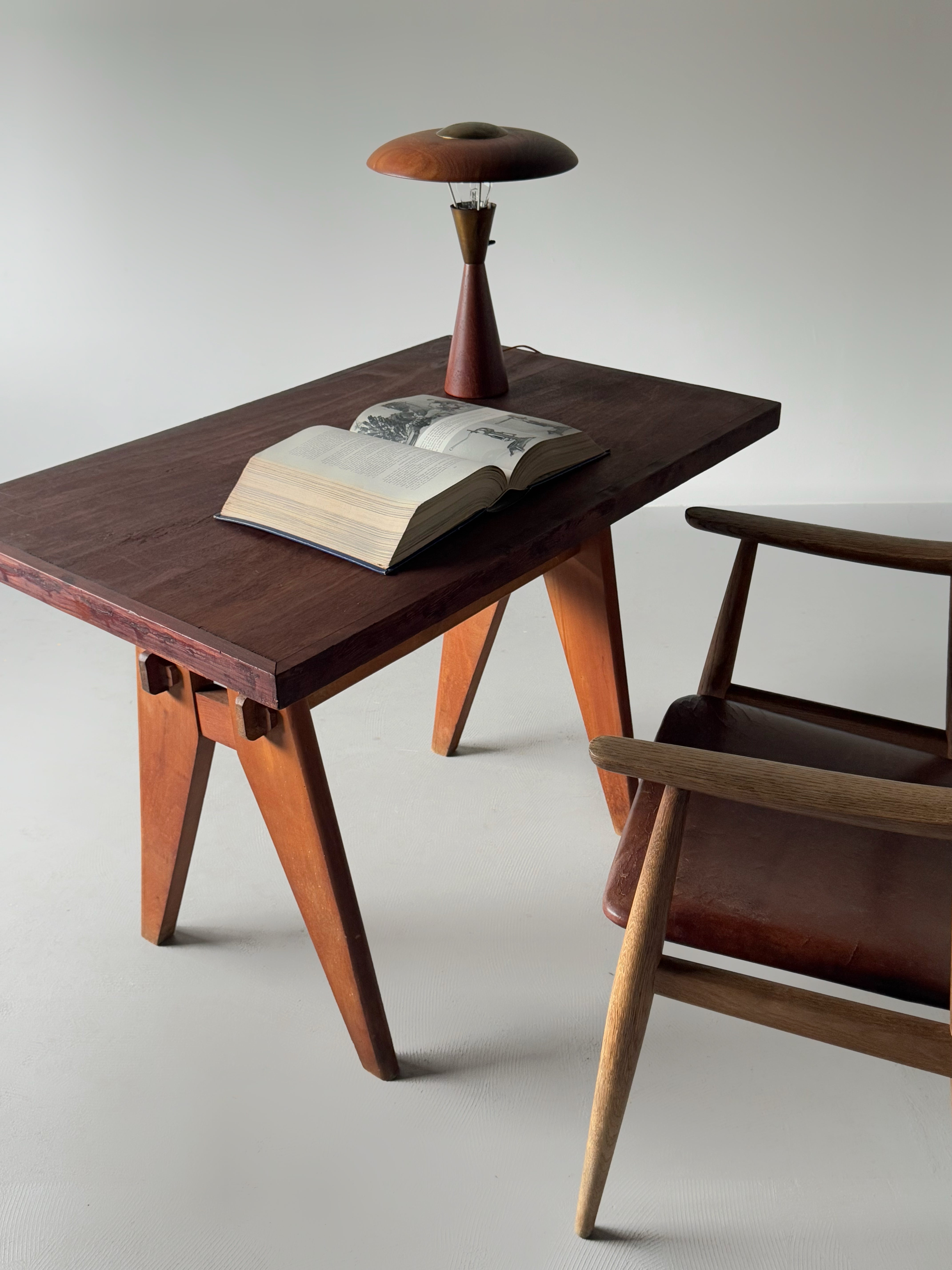 French Midcentury Cafeteria Table 1950