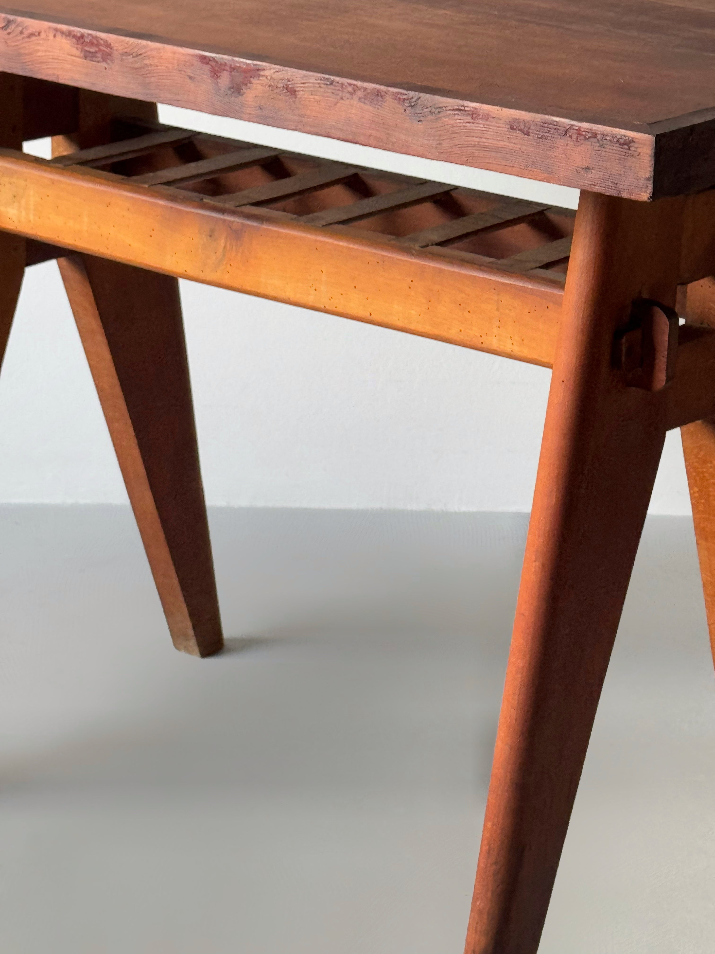 French Midcentury Cafeteria Table 1950