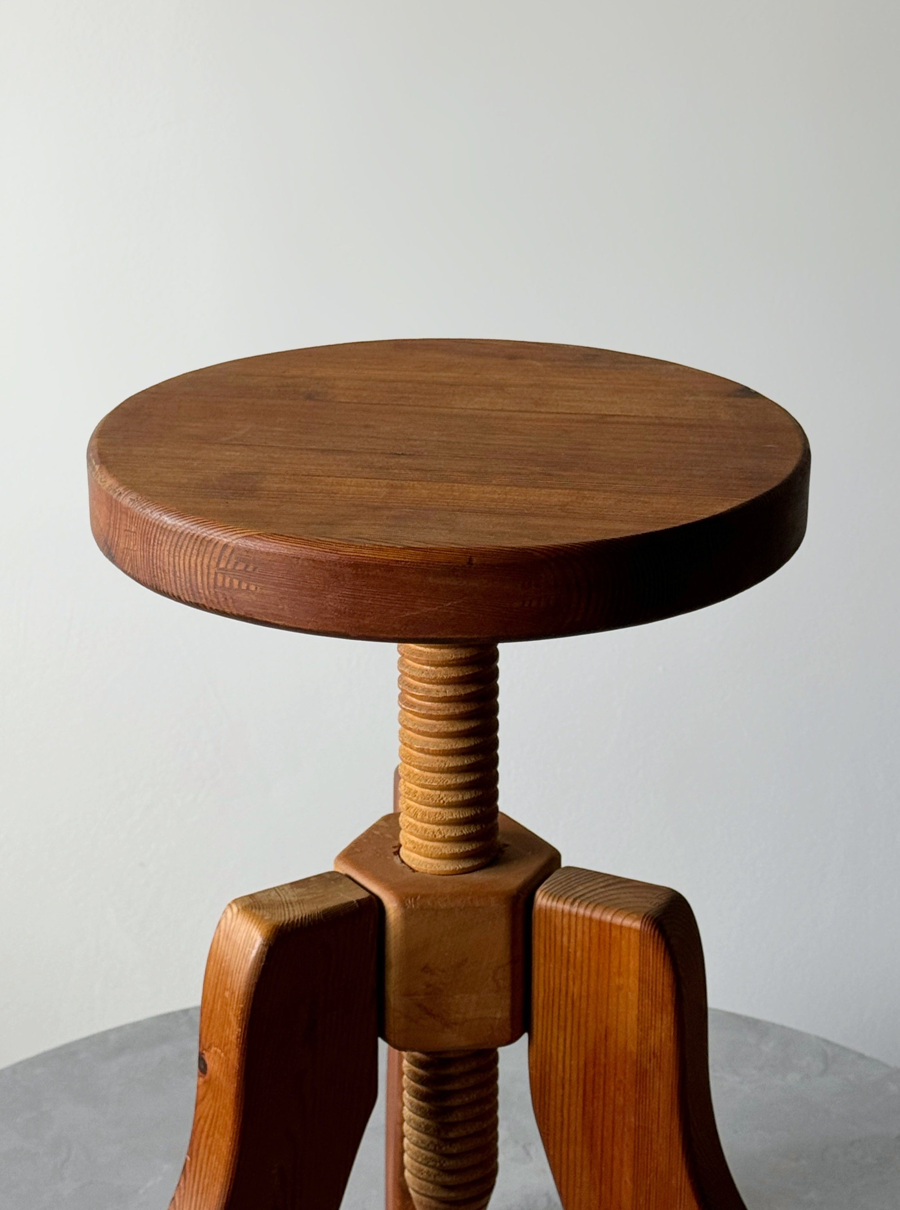 Nordic Adjustable Pine Stool