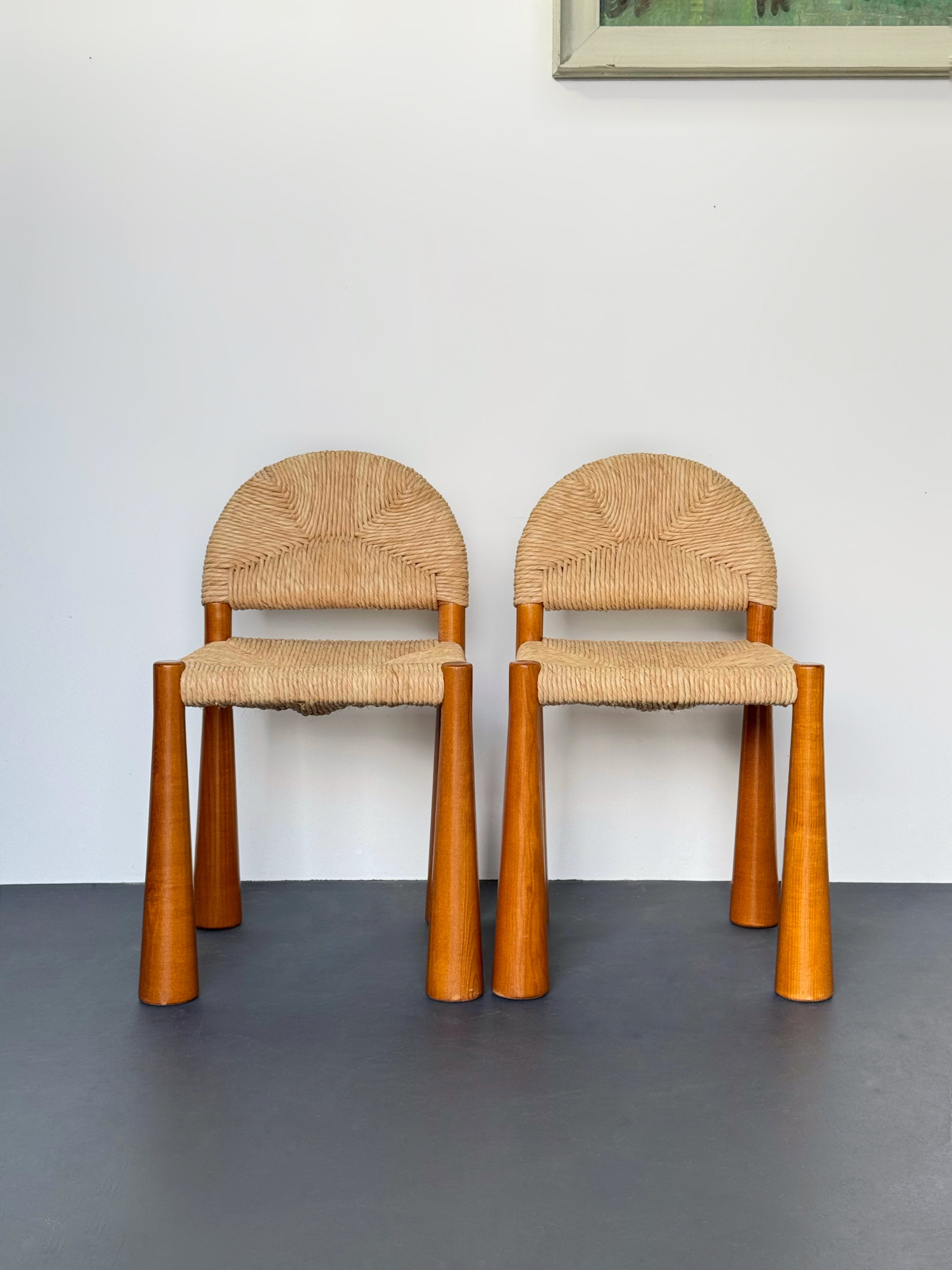 Toscanolla Dining Chairs by Alessandro Becchi for Giovanetti