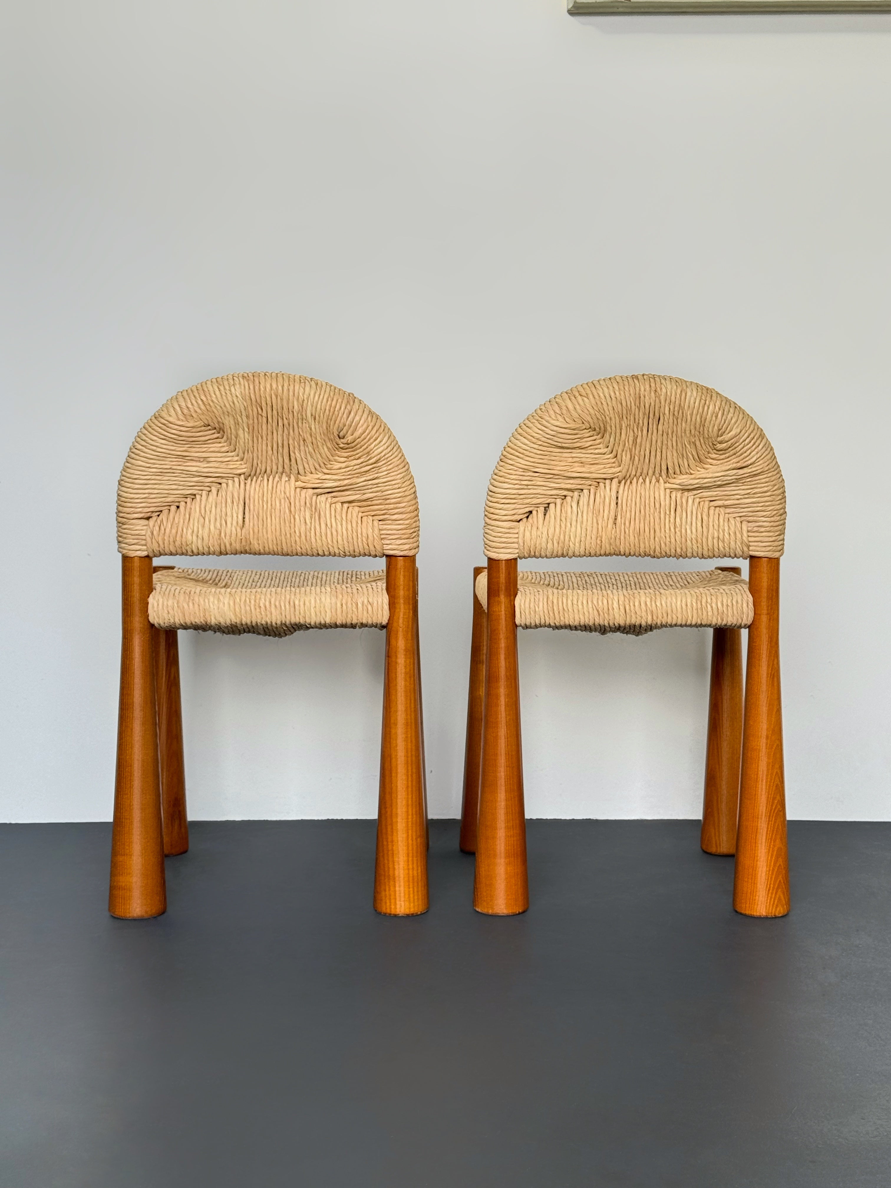 Toscanolla Dining Chairs by Alessandro Becchi for Giovanetti