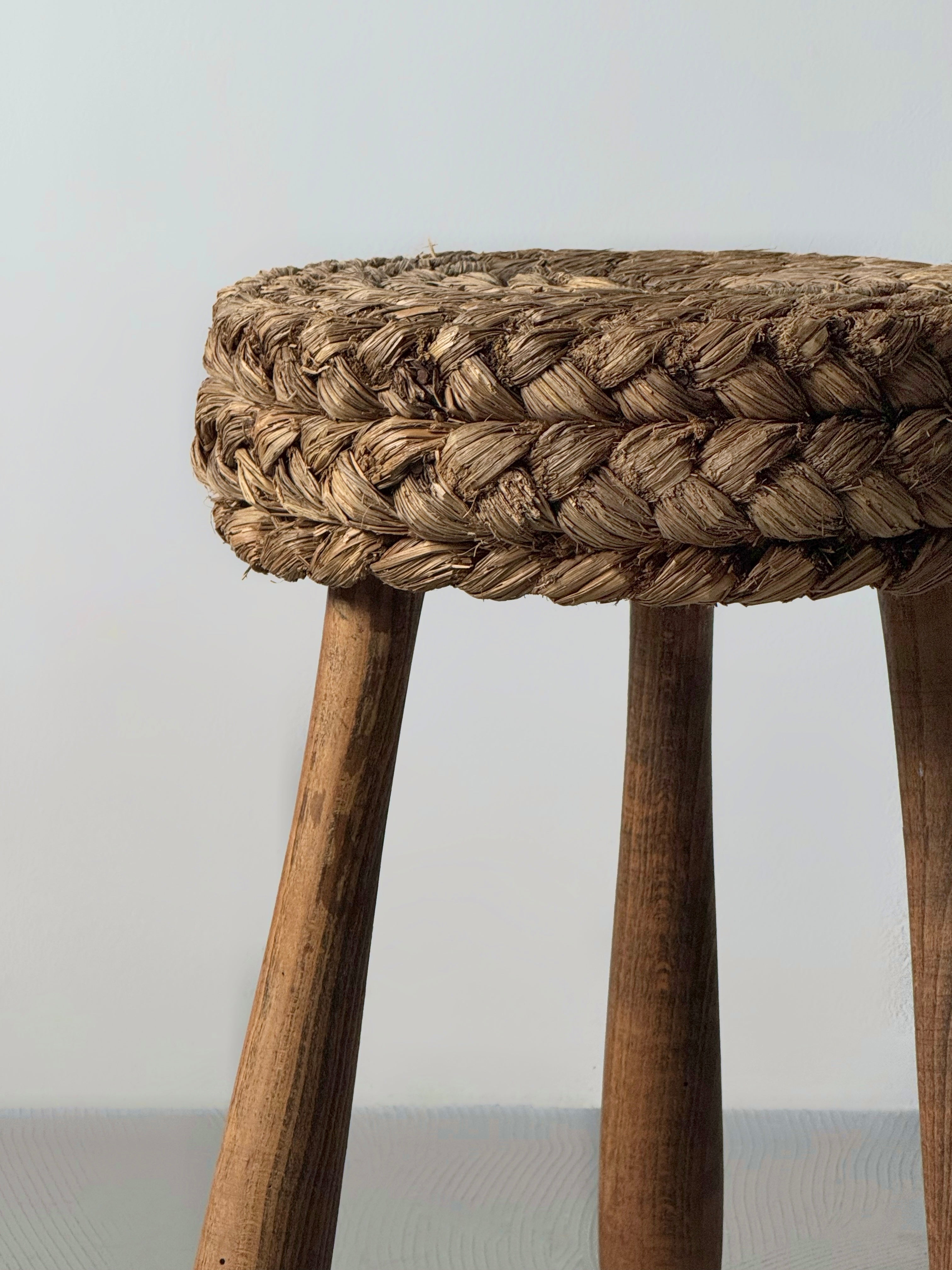 Stool designed by Adrien Audoux and Frida Minet, France 1950