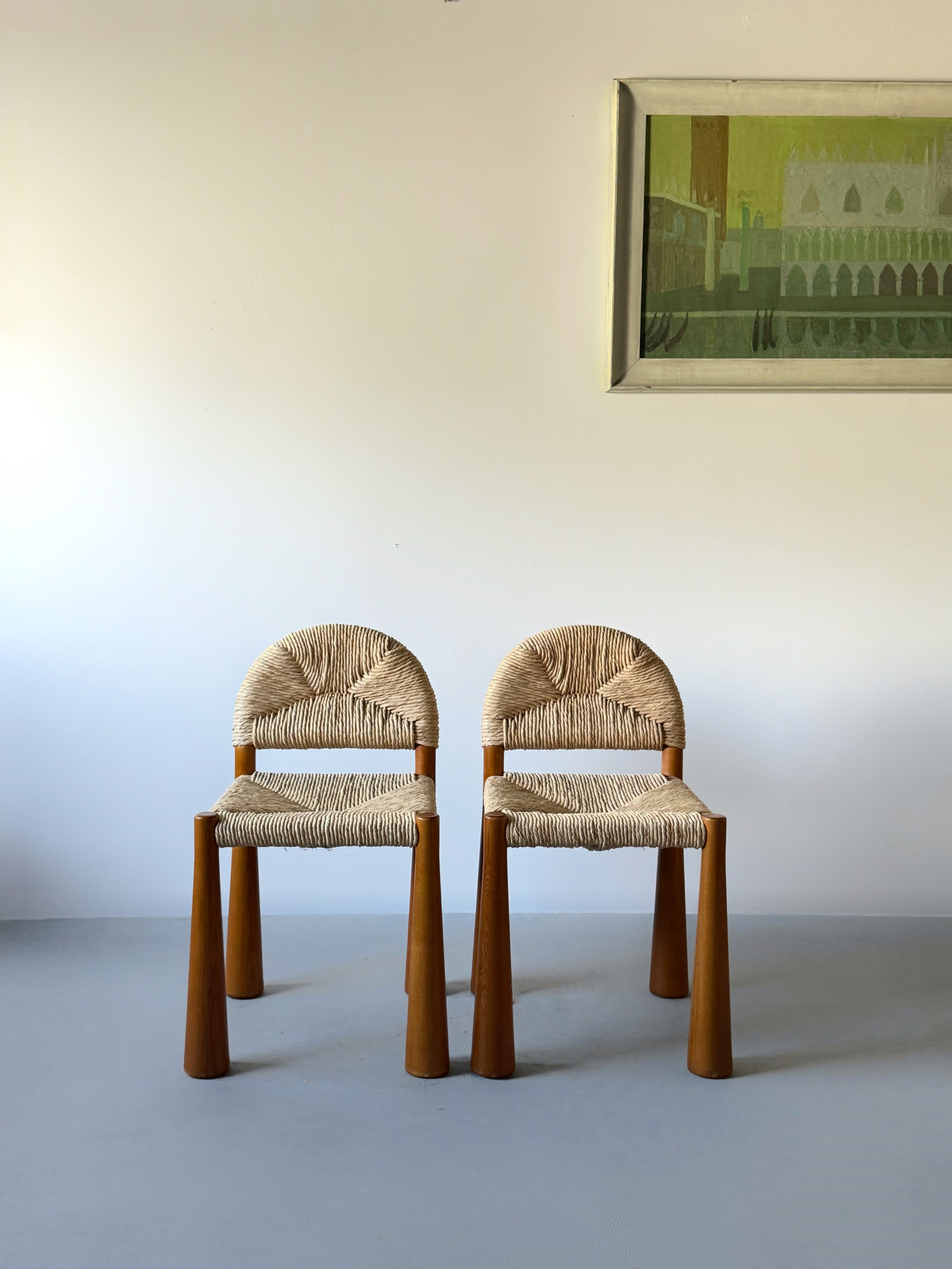 Toscanolla Dining Chairs by Alessandro Becchi for Giovanetti