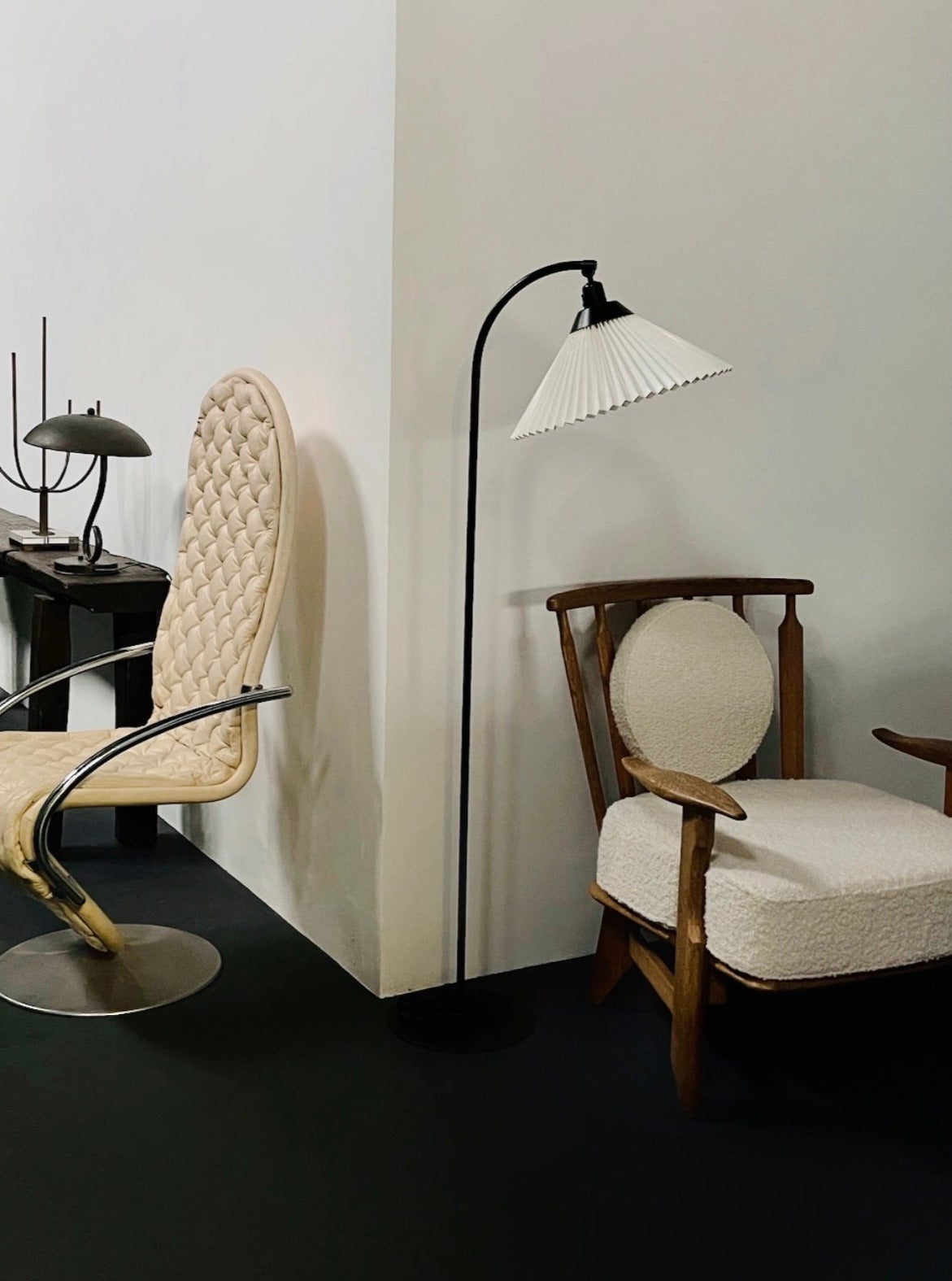Armchair in oak by Guillerme et Chambron for Votre Maison, France 1960s