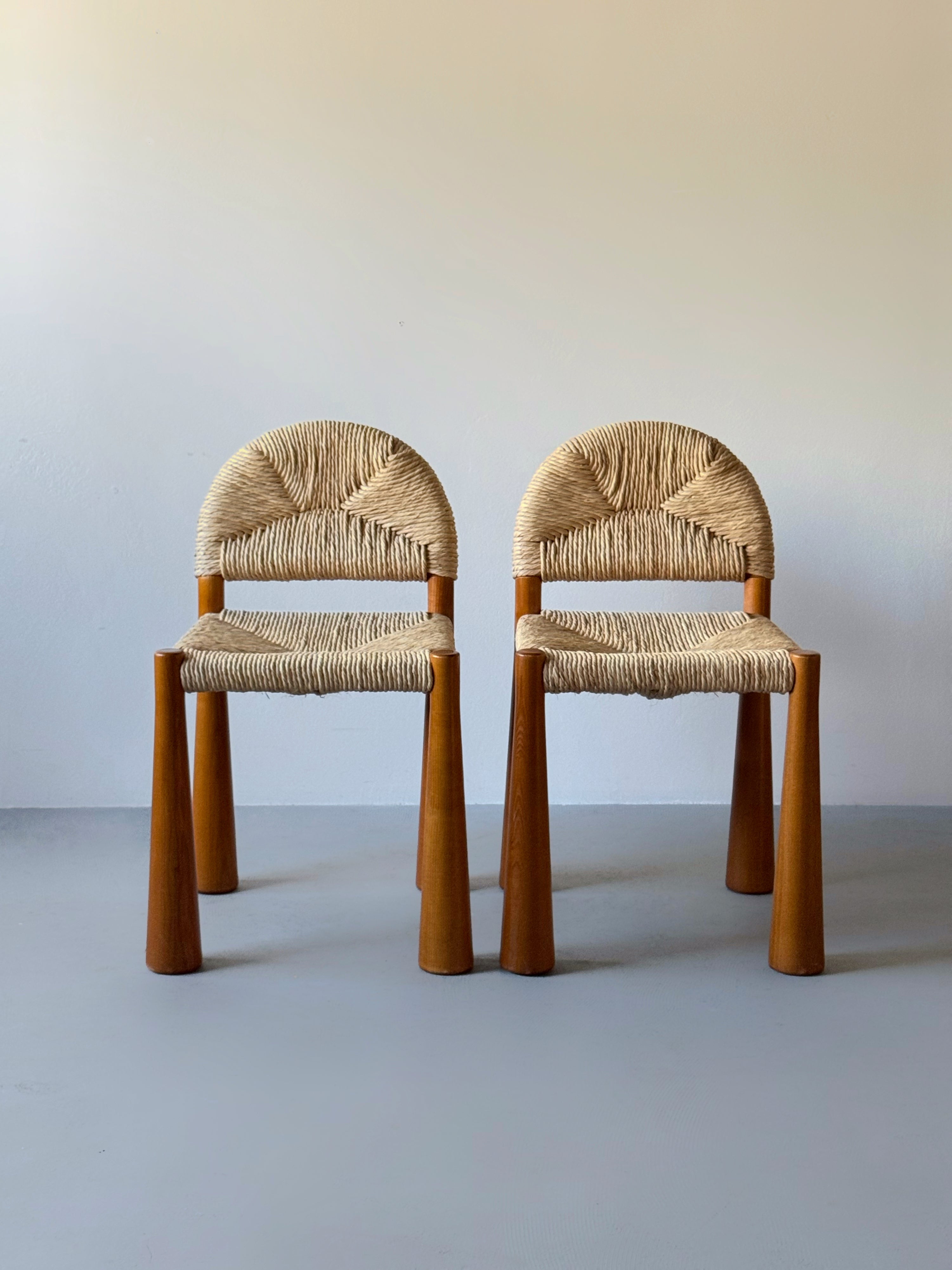 Toscanolla Dining Chairs by Alessandro Becchi for Giovanetti